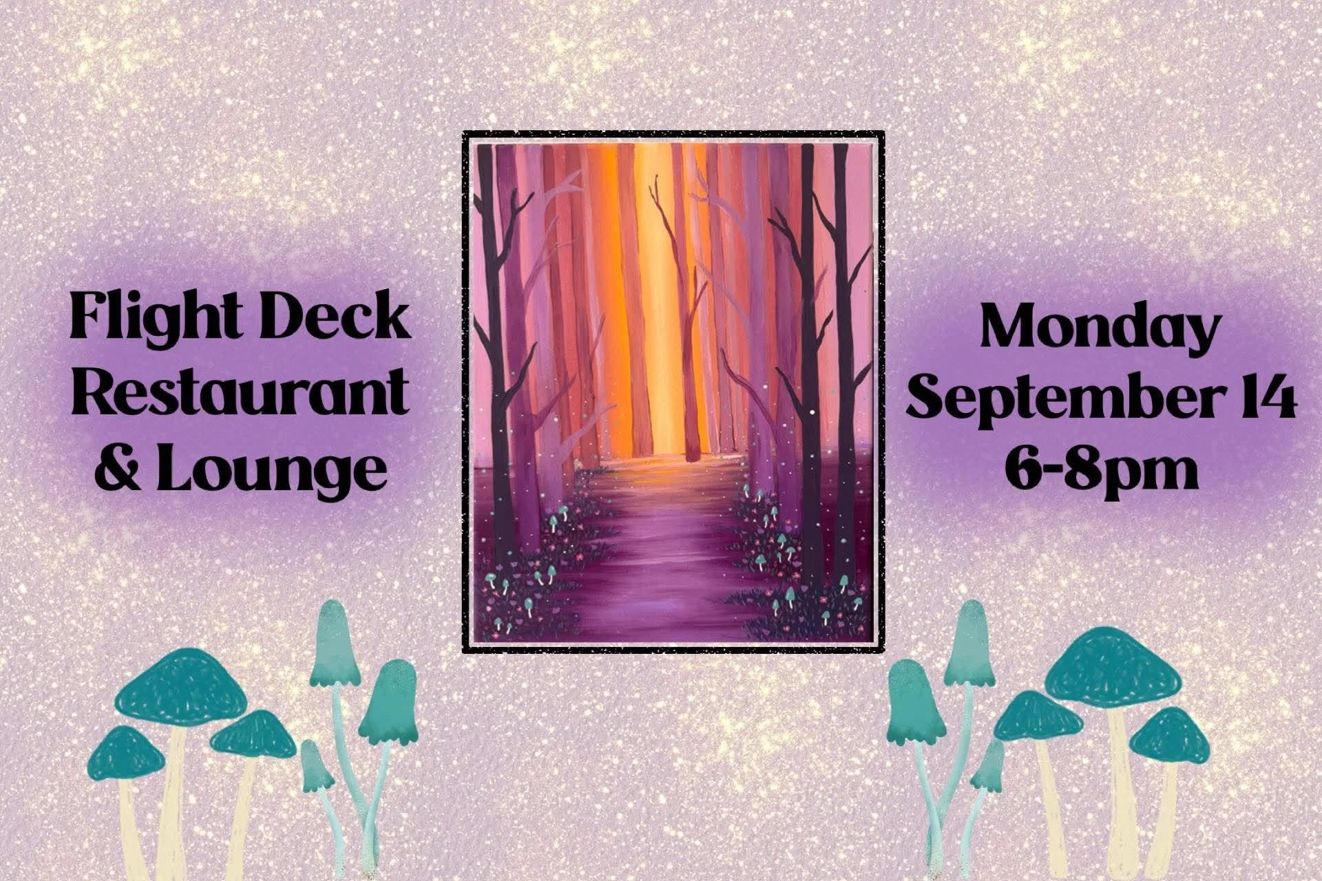 Paint &amp; Sip at Flight Deck Restaurant &amp; Lounge