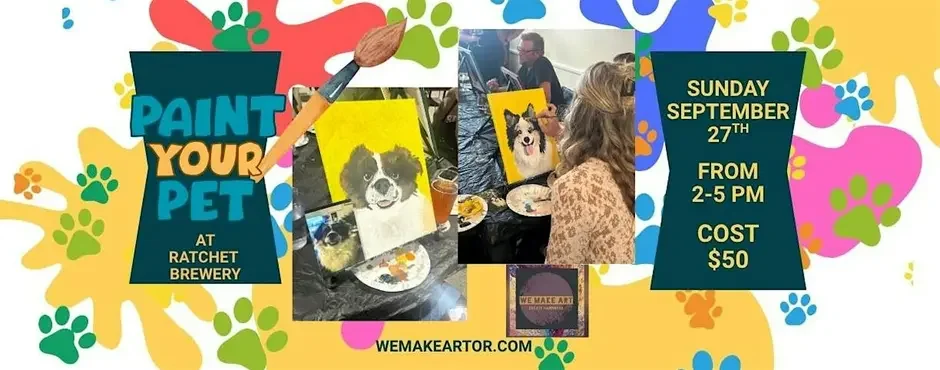 Paint Your Pet at Ratchet Brewing