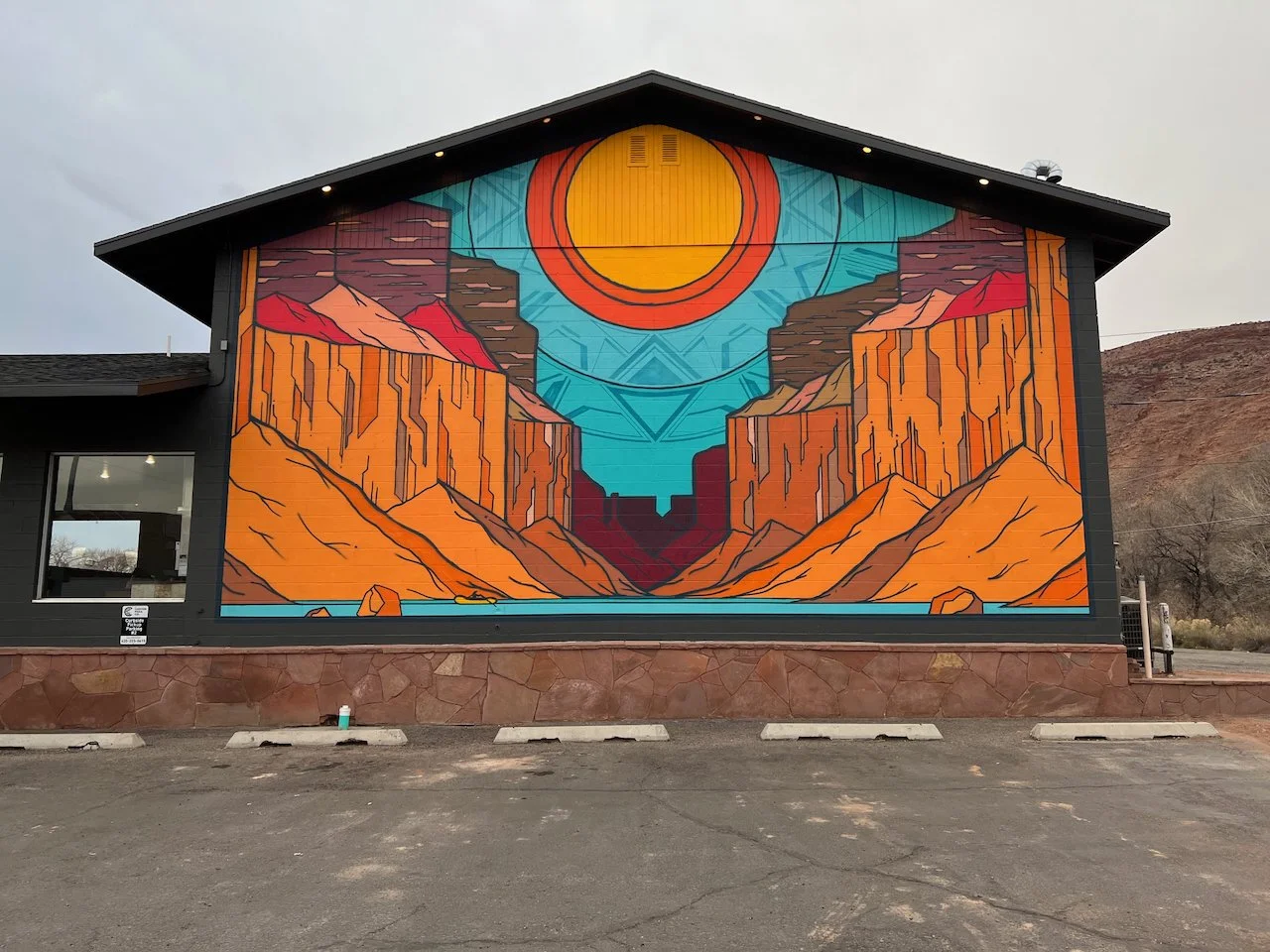 Sun mural