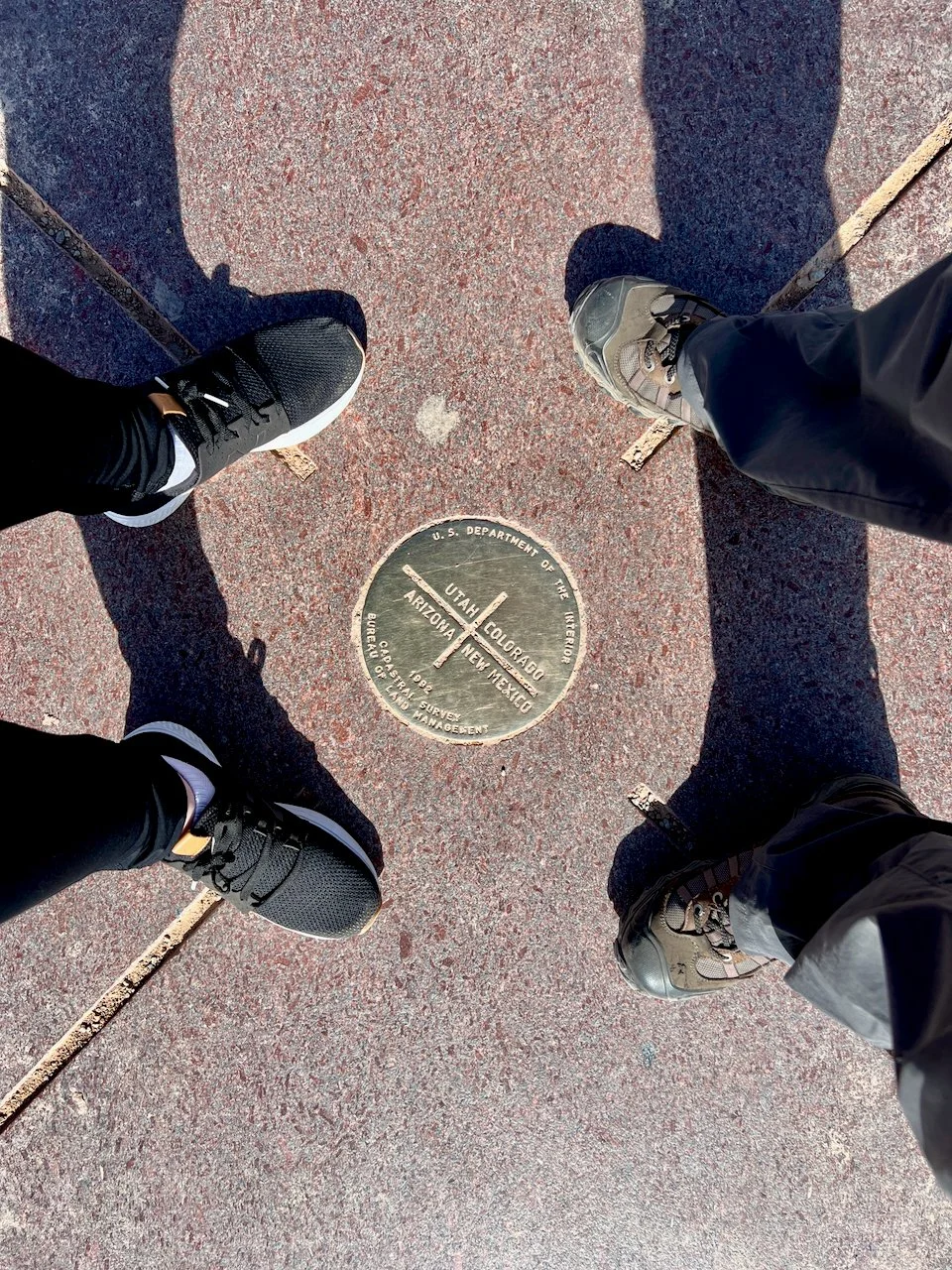 Standing in 4 states at once