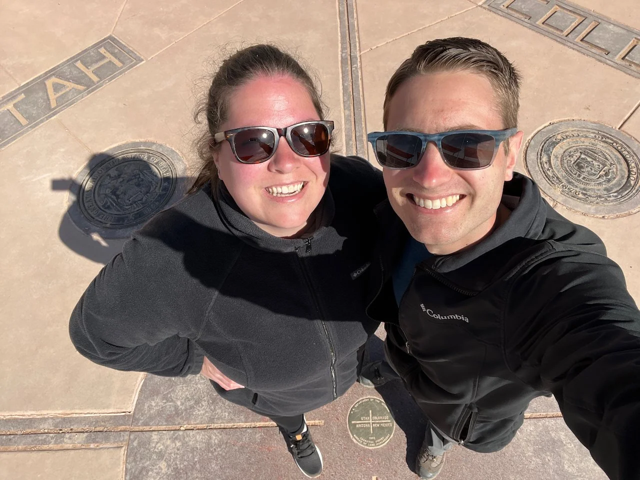 Karin and Jeremy at the four corners