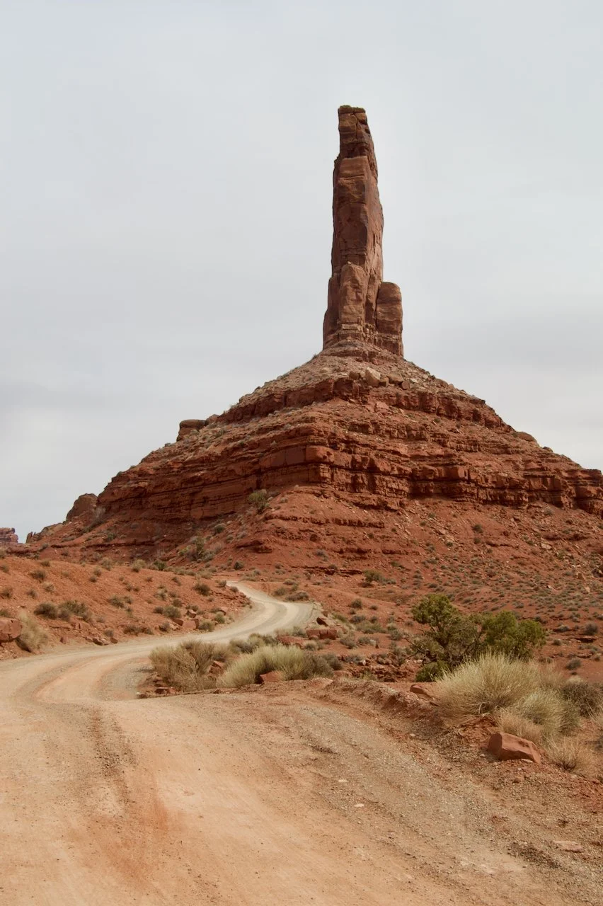 Desert road in Valley of the Gods