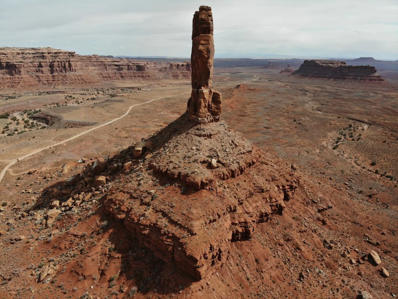A monument in Valley of the Gods
