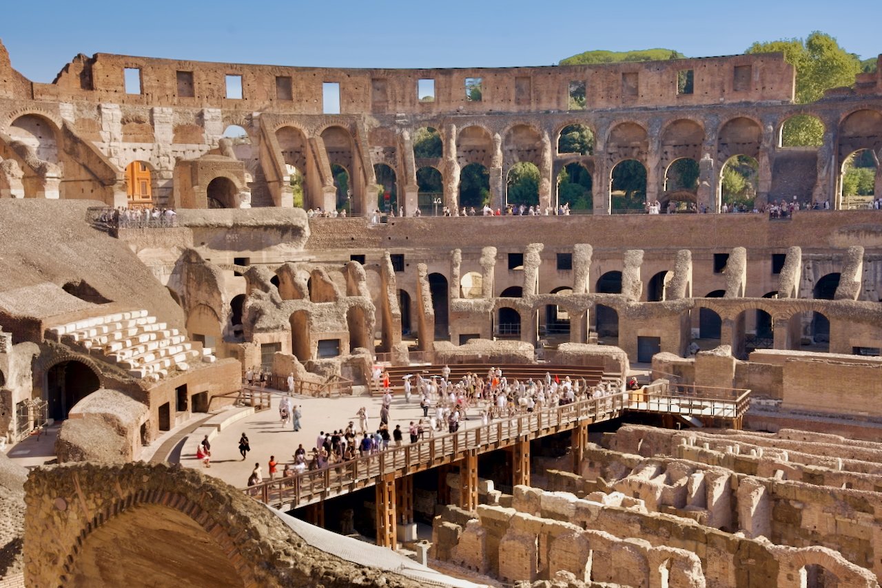 inside the colosseum