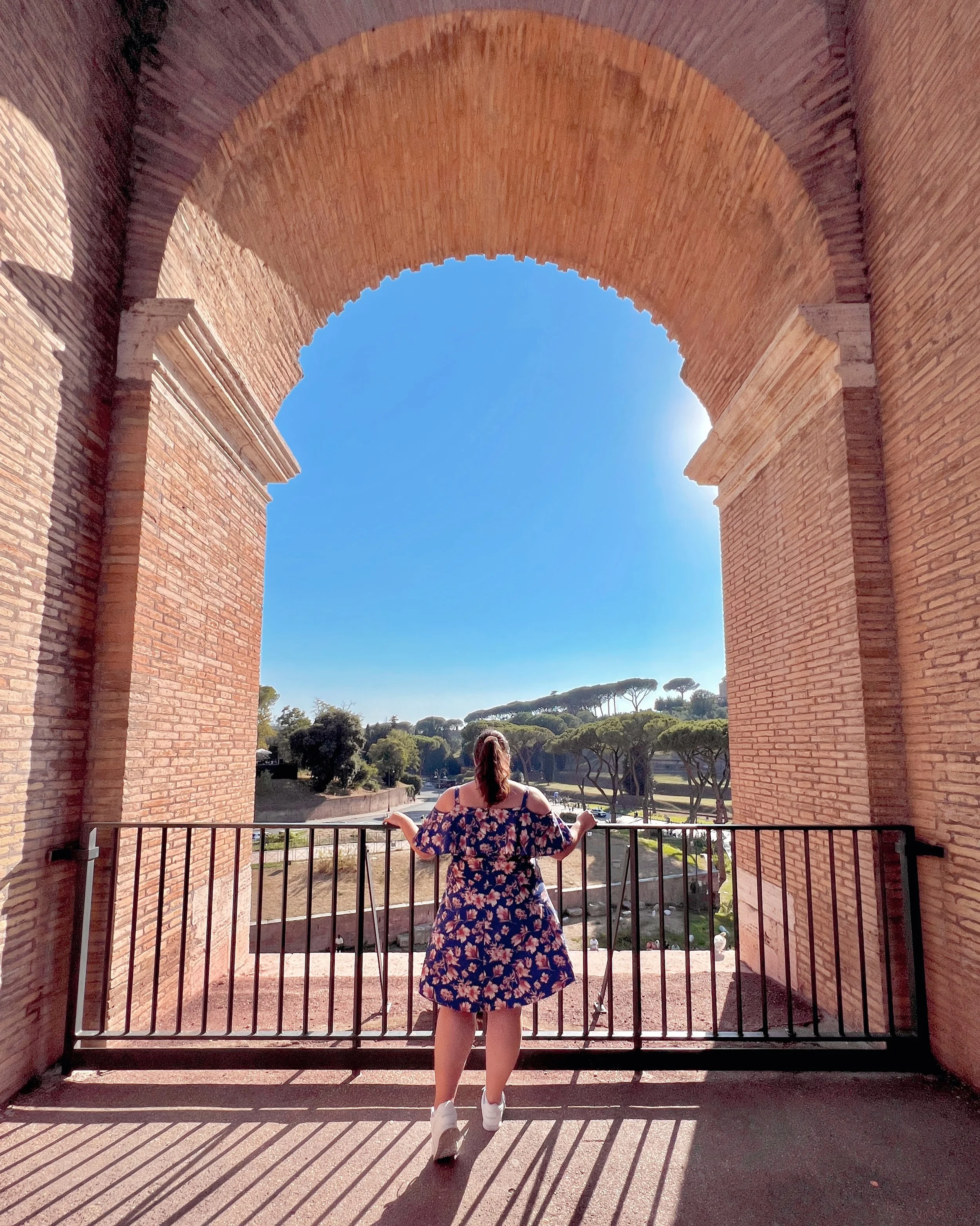 looking out of the colosseum