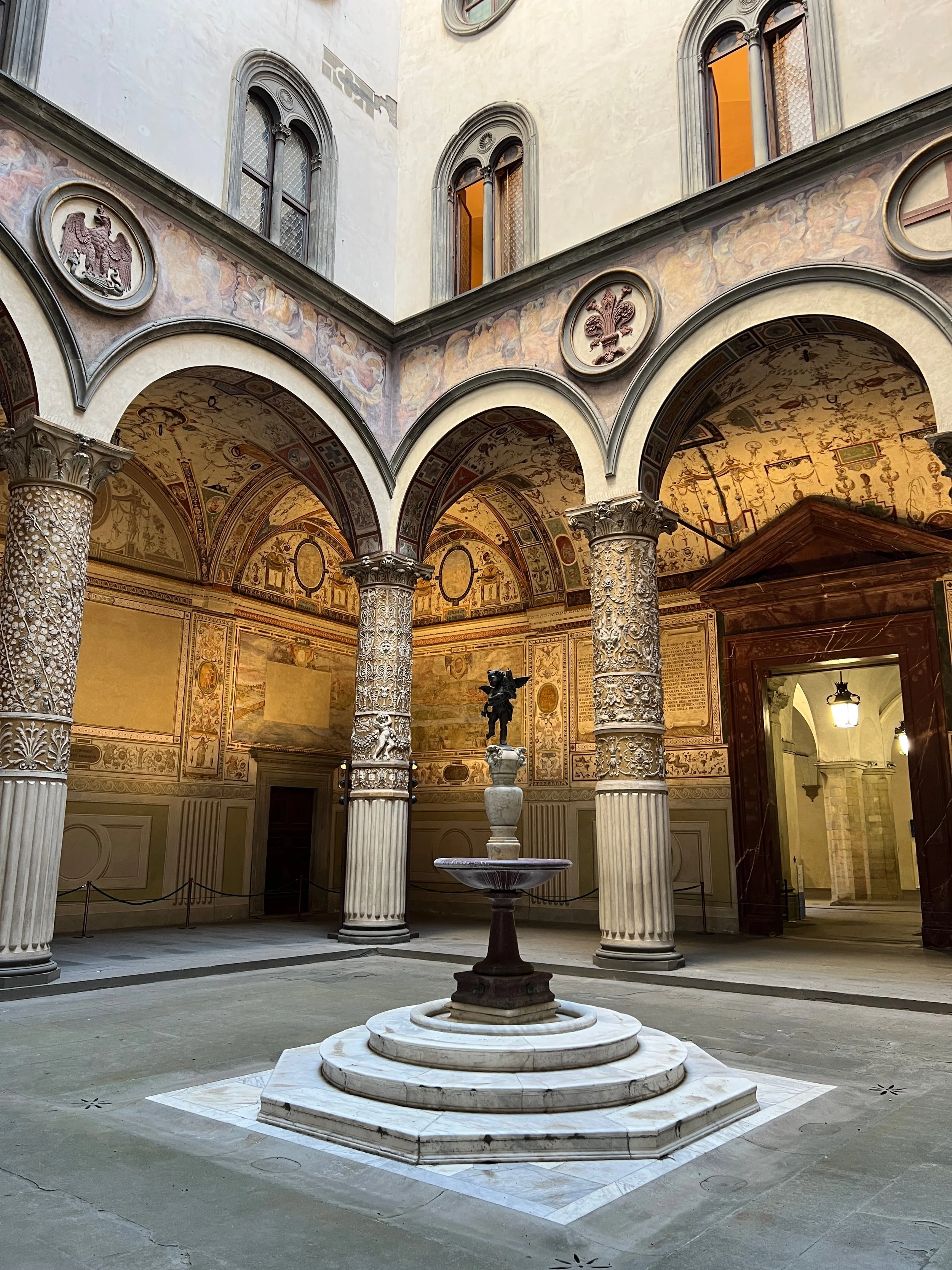 Courtyard inside Palazzo Vecchio