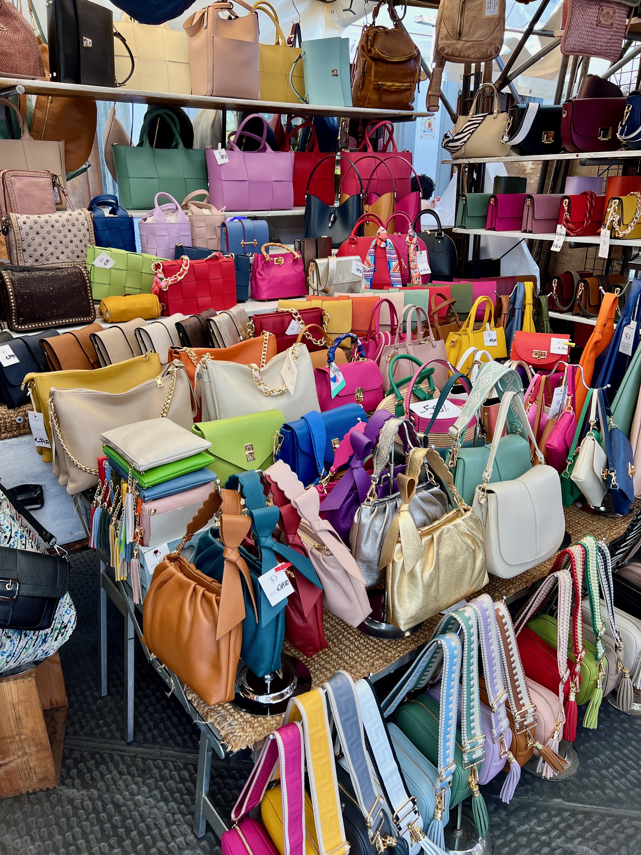 bags at the leather market