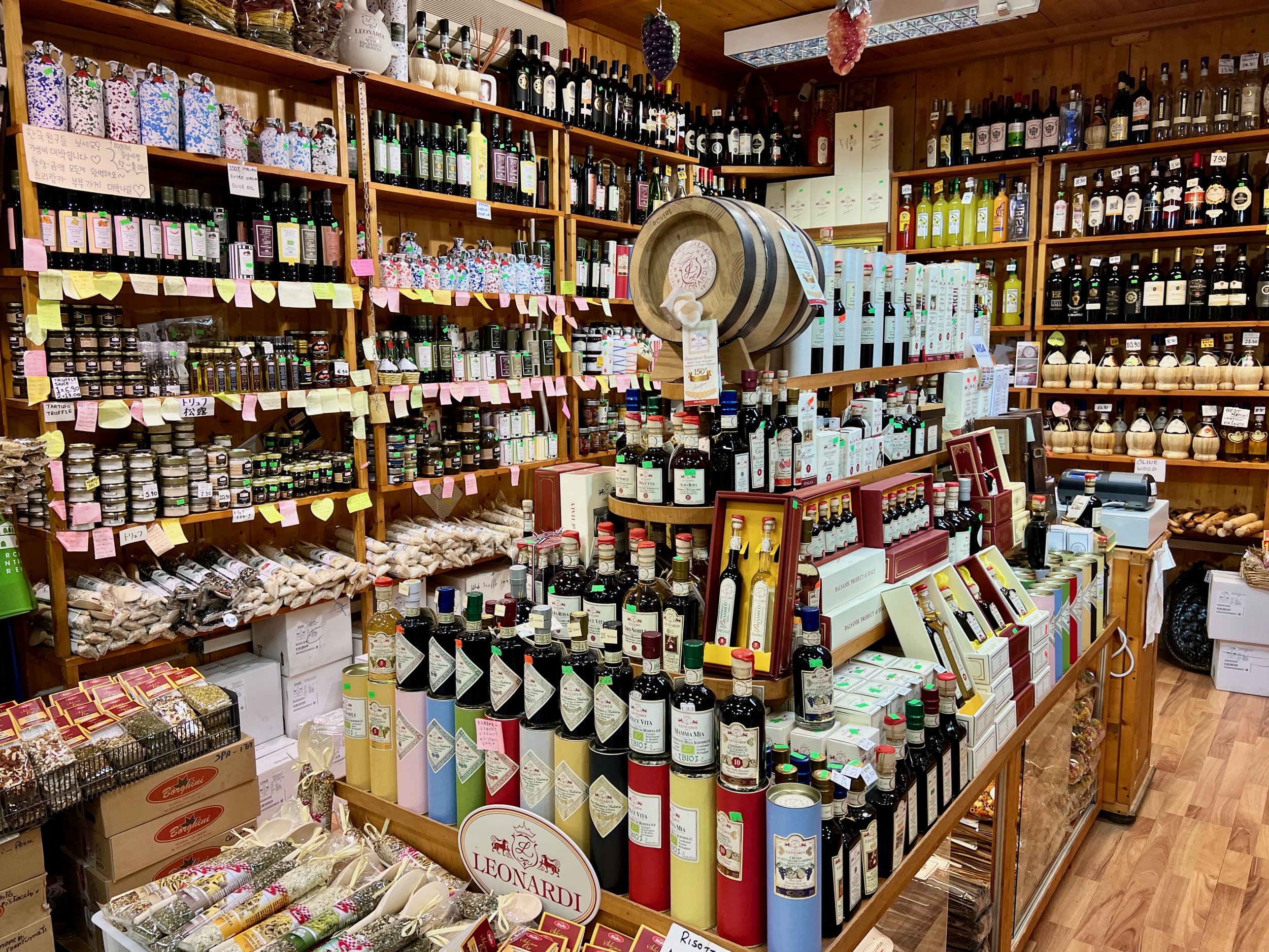 balsamic vinegar at the market