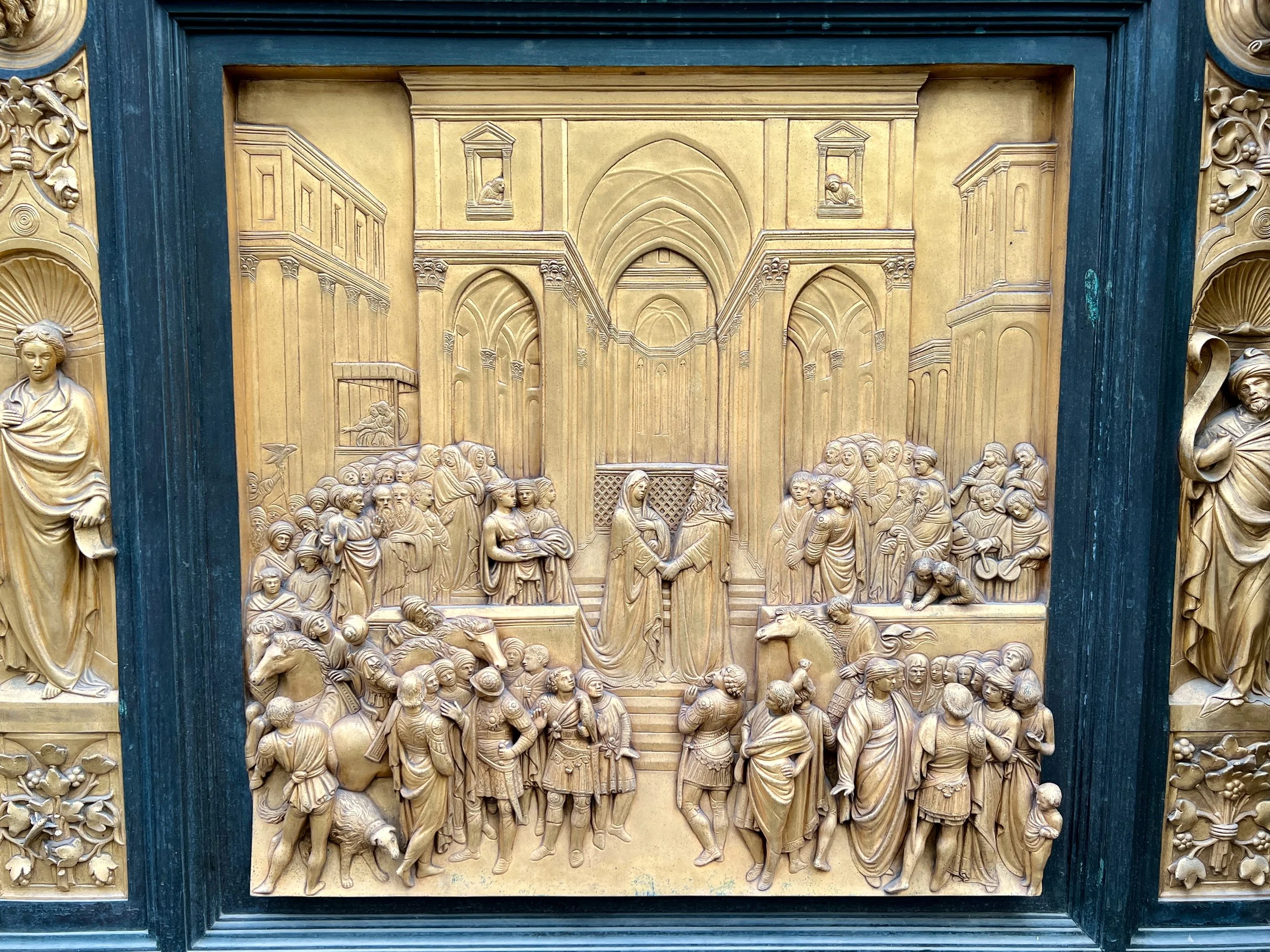 bronze doors to the baptistry