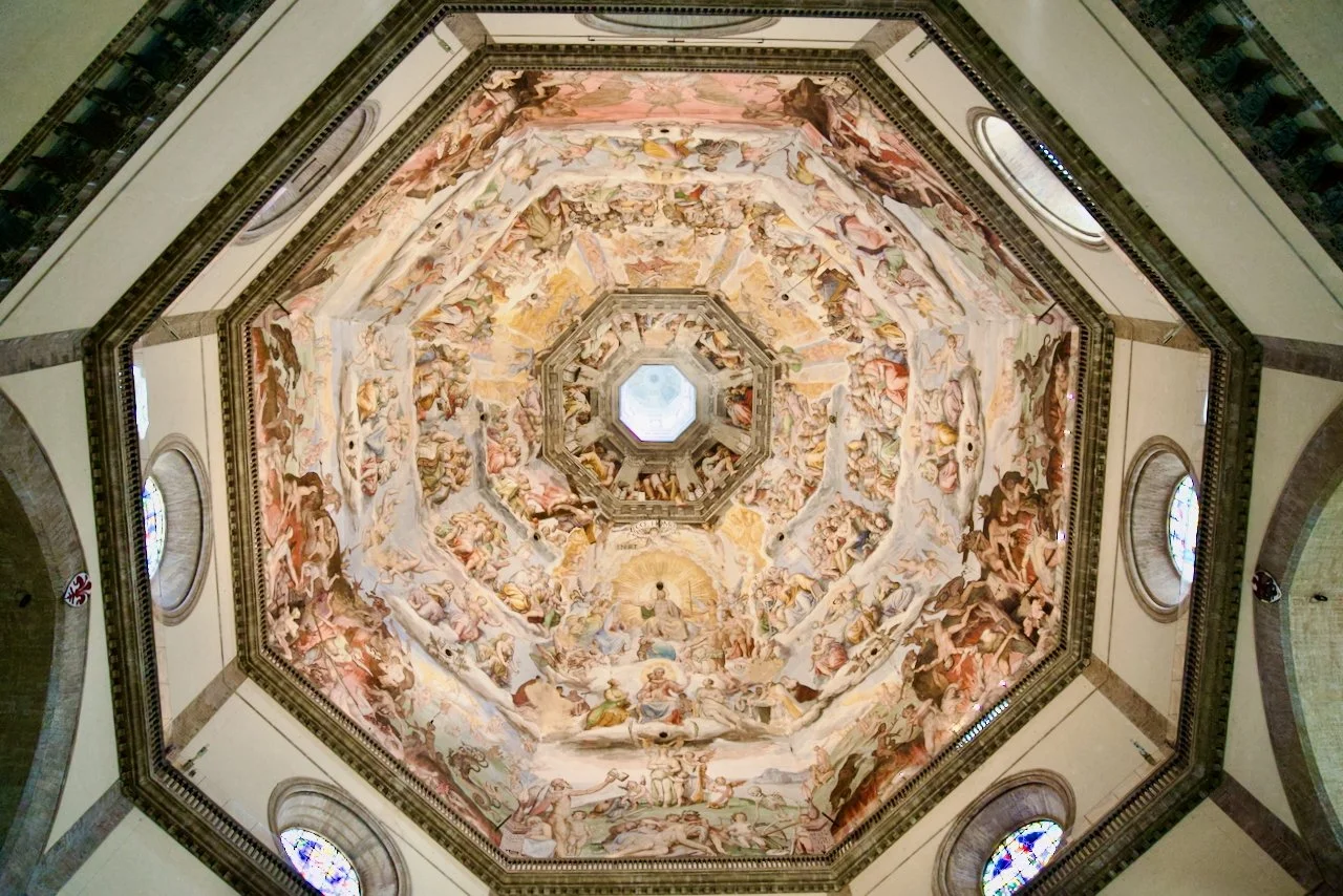 Frescoed ceiling of the duomo