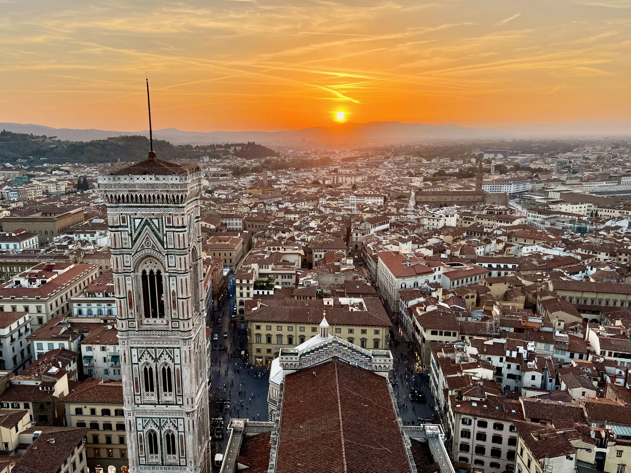Sunset overlooking Florence