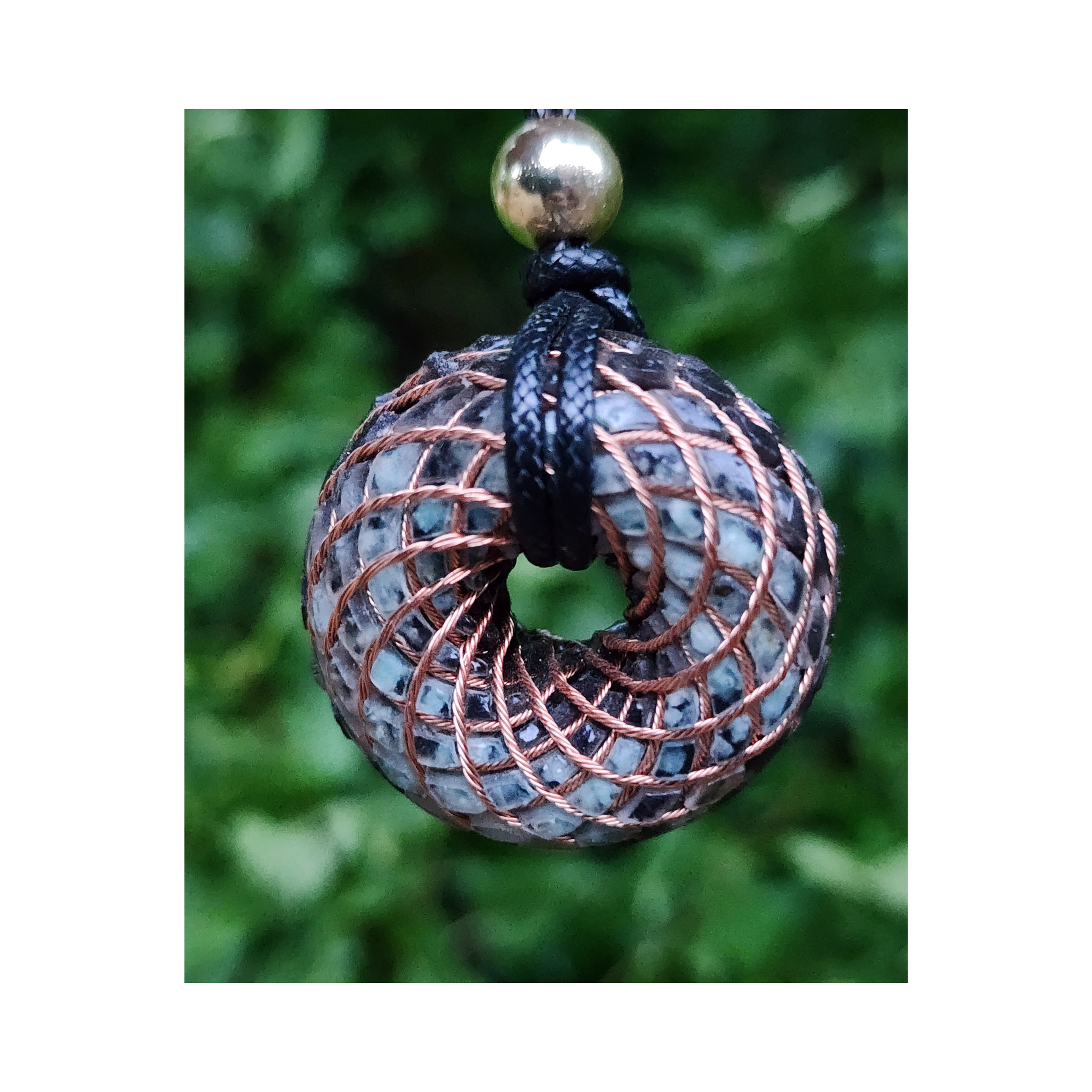 Amazonite Orgonite® Torus Pendant