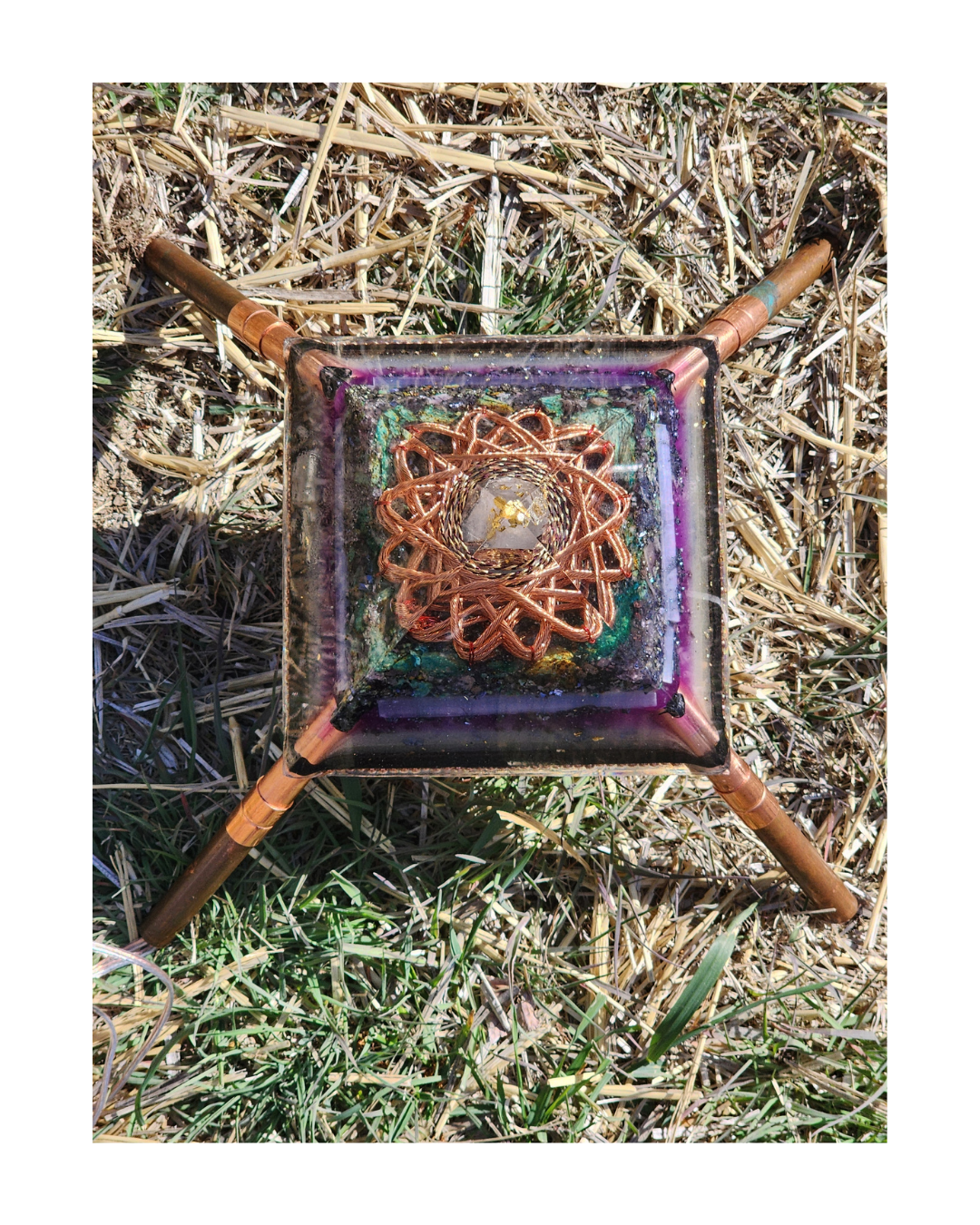 12-pointed Starship Giza Orgonite® Capstone Pyramid