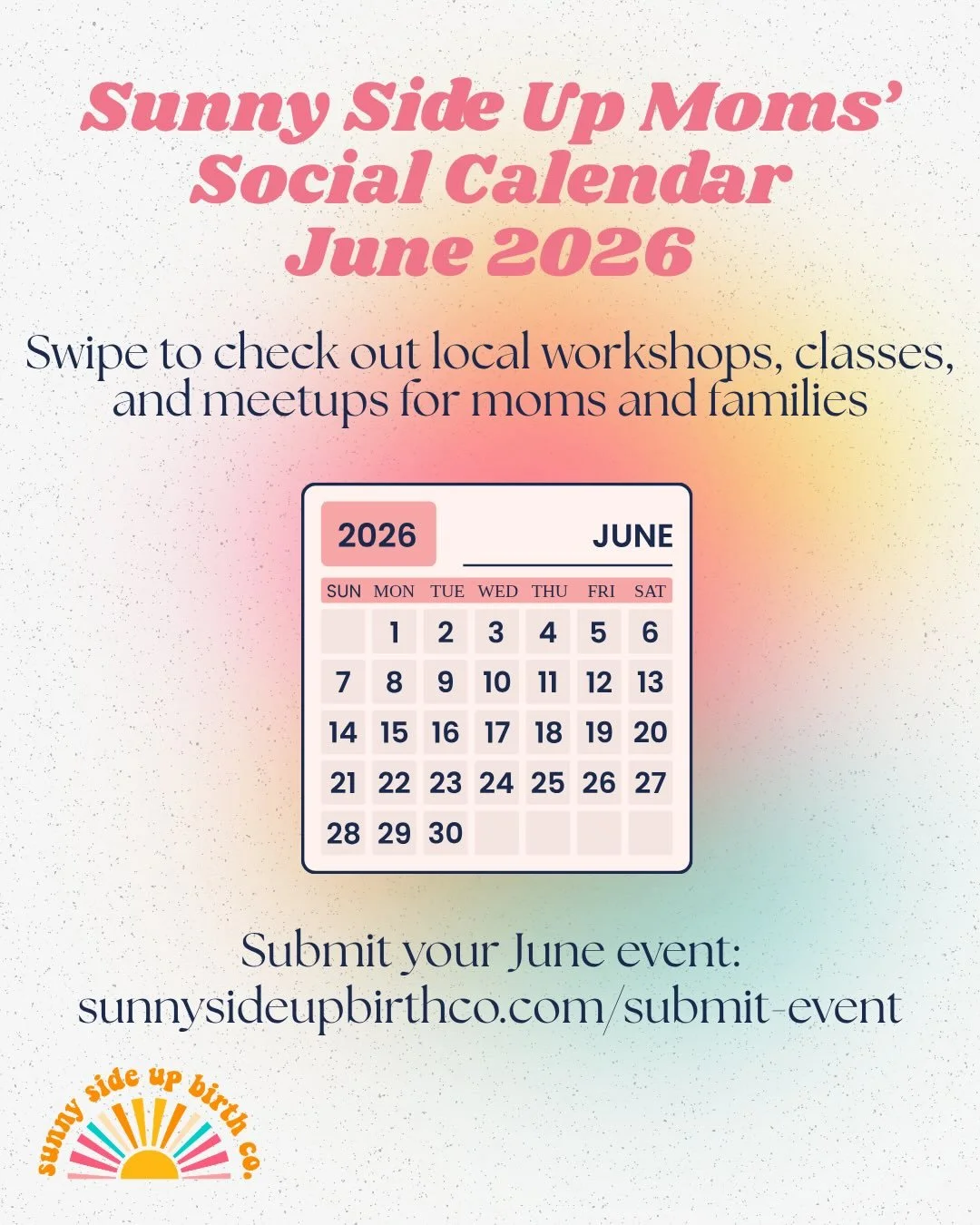 ☀️June events☀️