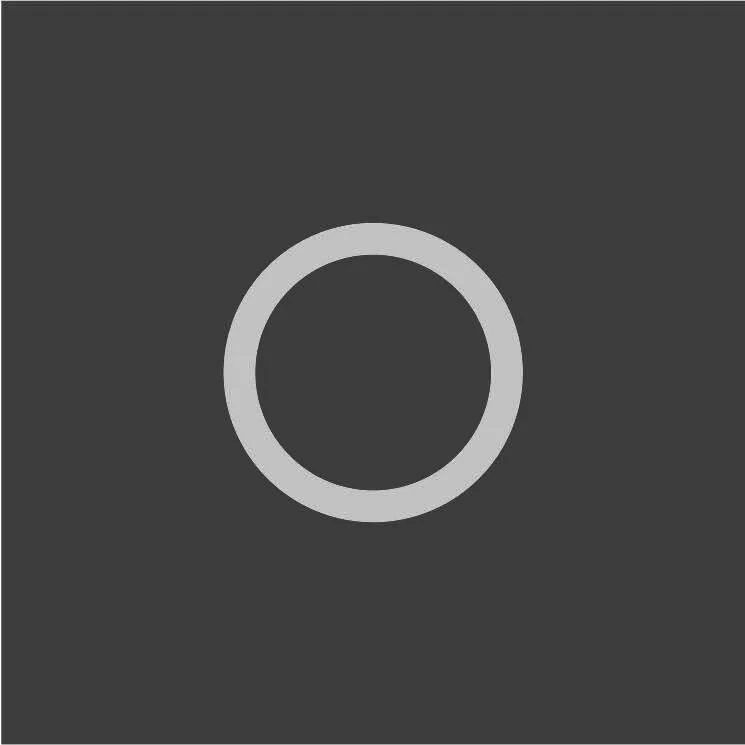 Blank dark gray background with a white ring in the center.