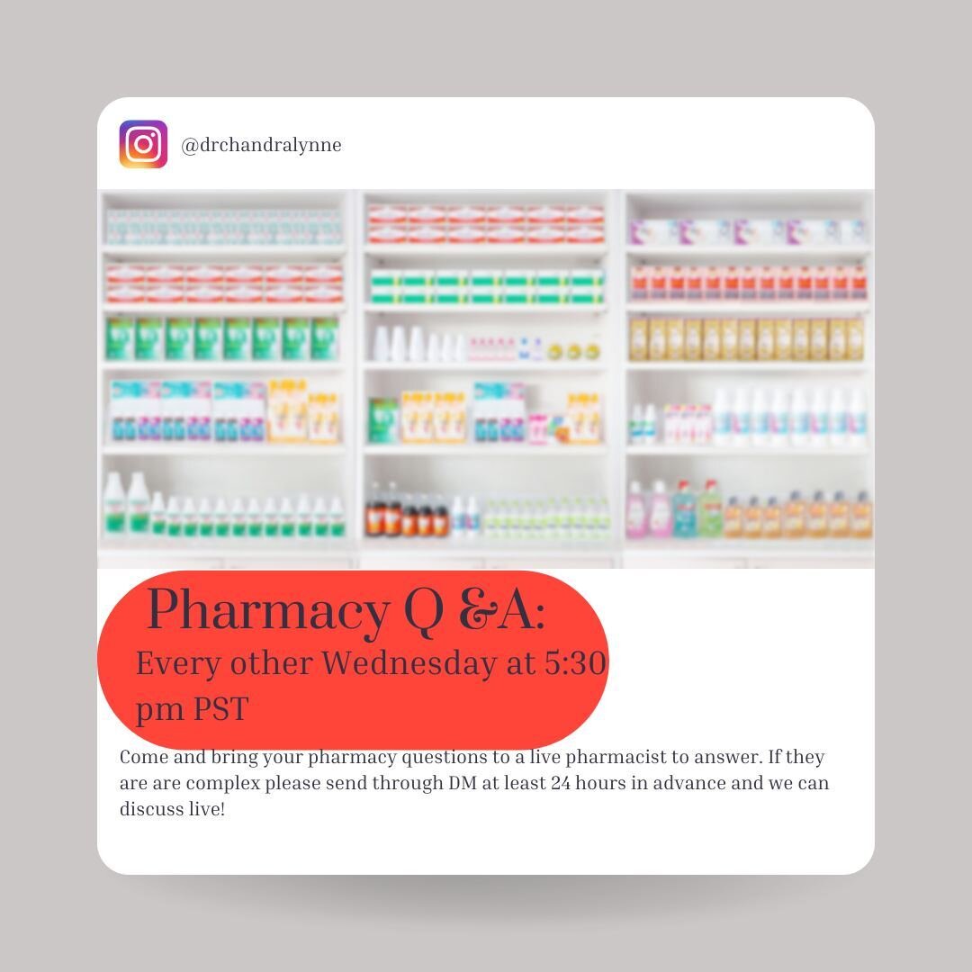 Do you have medication questions you've wanted to ask for a while? Do you have a new medication that you recently started?⁠
⁠
Ask me! Dont by shy!⁠
⁠
Send it into my DMs and Ill prepare an answer