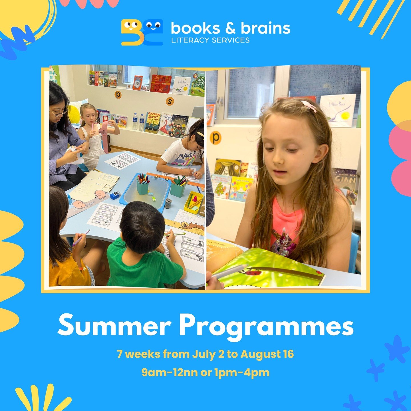 Looking for literacy classes for your kids (using the science of reading)?

Catch up, keep up or get ready for the next school year in our immersive Summer Programmes for kids aged 2.5+!

Chat with us via Whatsapp to sign up or find more details thro