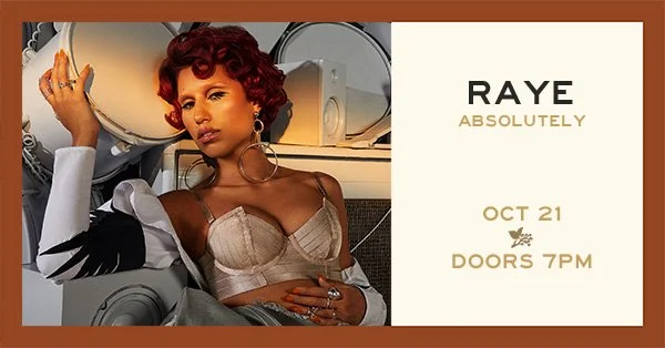 RAYE: My 21st Century Blues World Tour — The Hawthorn