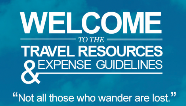 Travel Guidelines Intranet