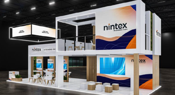 A two-story Nintex Conference Booth