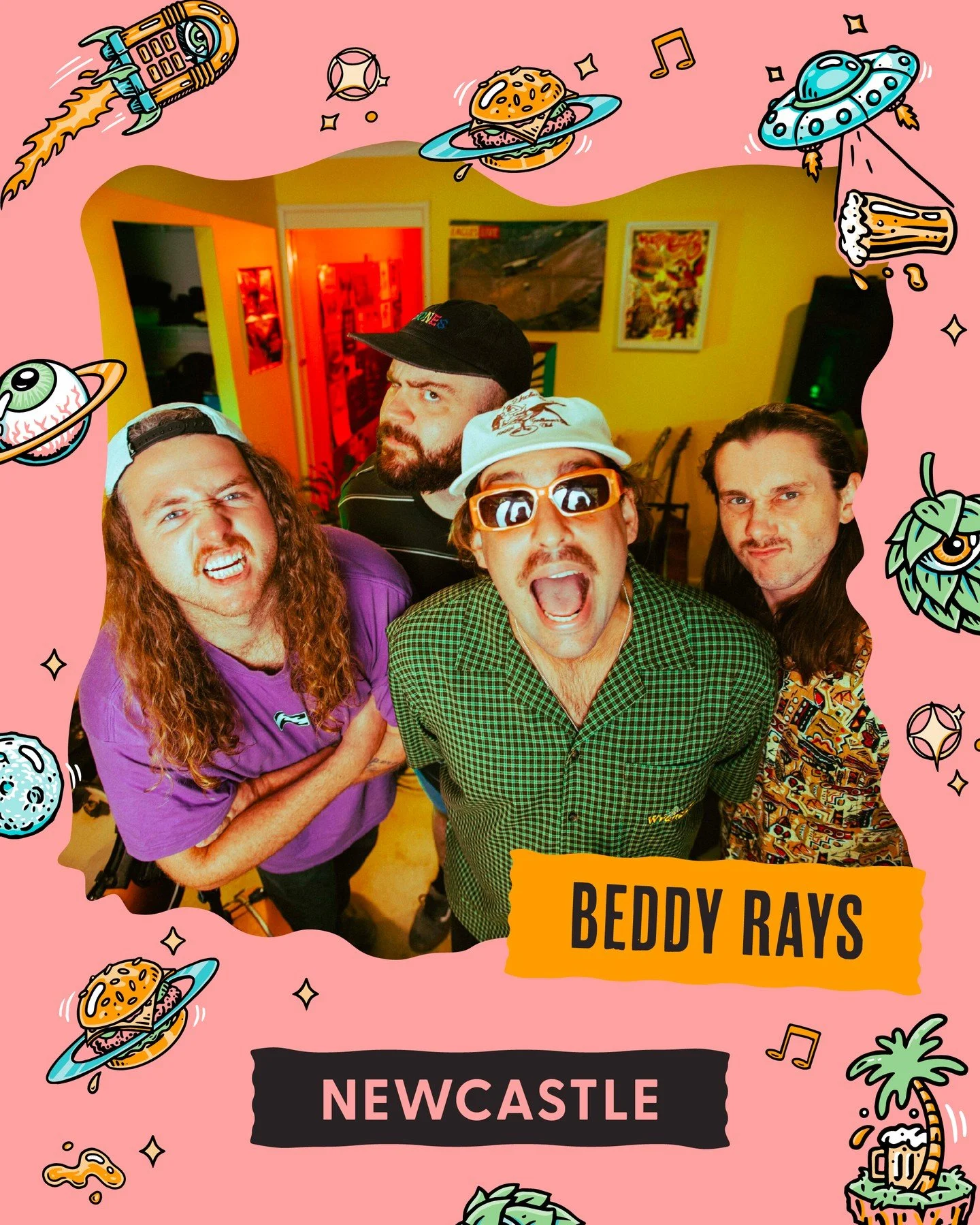 NEWCASTLE, it's time to get frothy 'cos the soundtrack to your seaside sesh is HERE and it&rsquo;s bringing the noise straight to Foreshore Park. 🌊🎶

@beddyrays brought the heat to the GC, and now their coastal punk chaos is Newcastle bound. They c