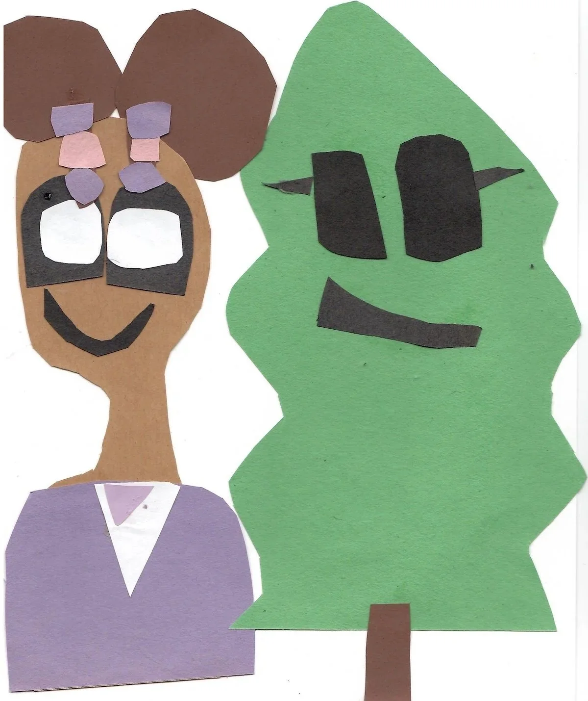 Papercut self-portraits, featured in the paper's contributor's section alongside their bios.