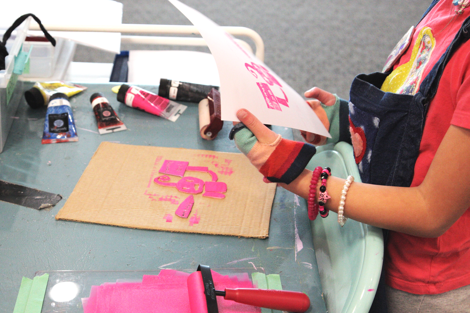 Printmaking student, ILoveYouth2 (2026).