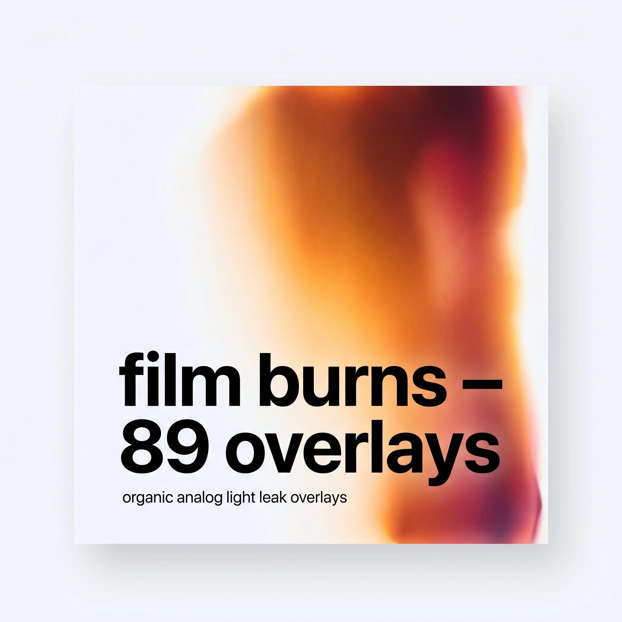 Film Burns - 89 Overlays