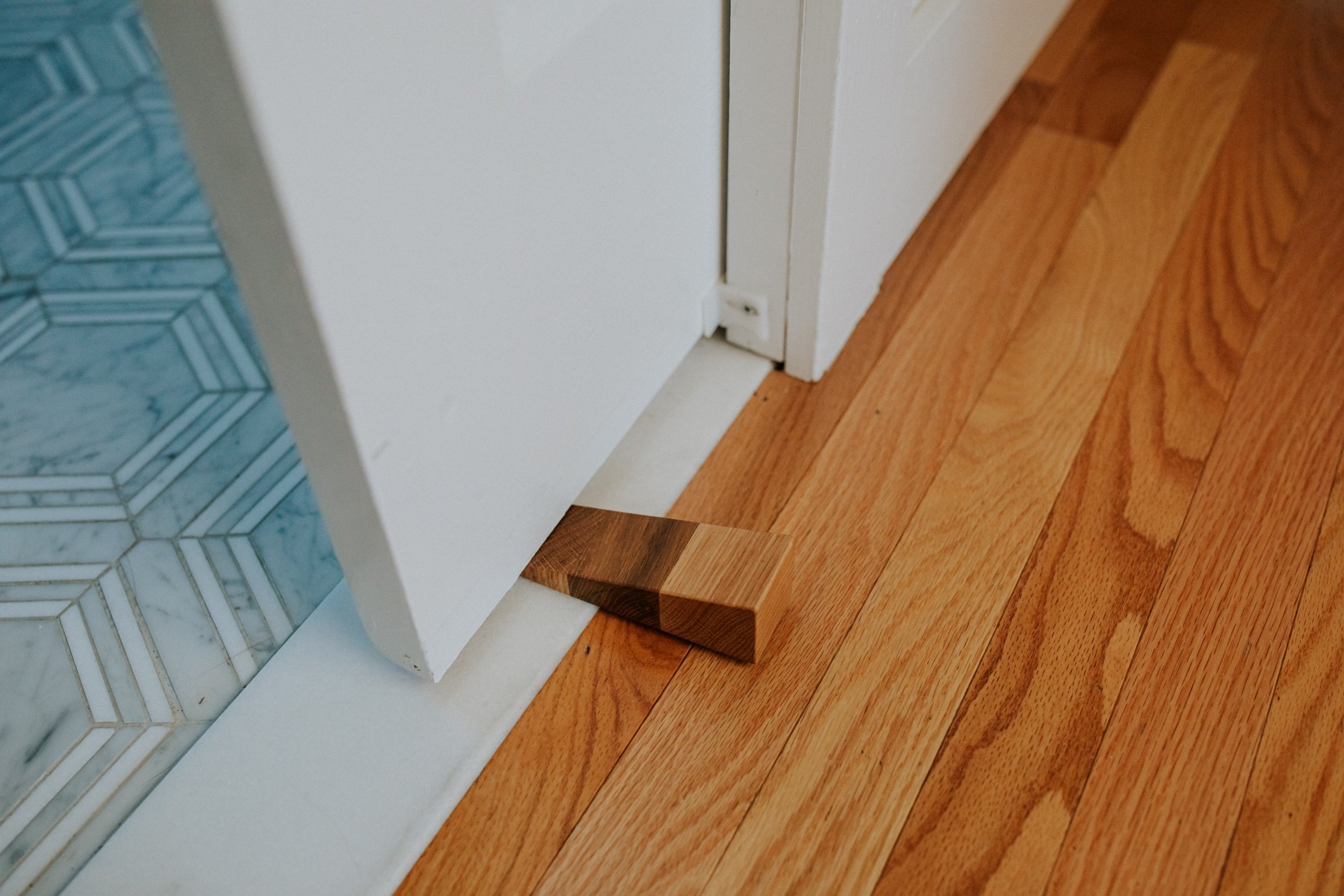 White Oak Door Stops