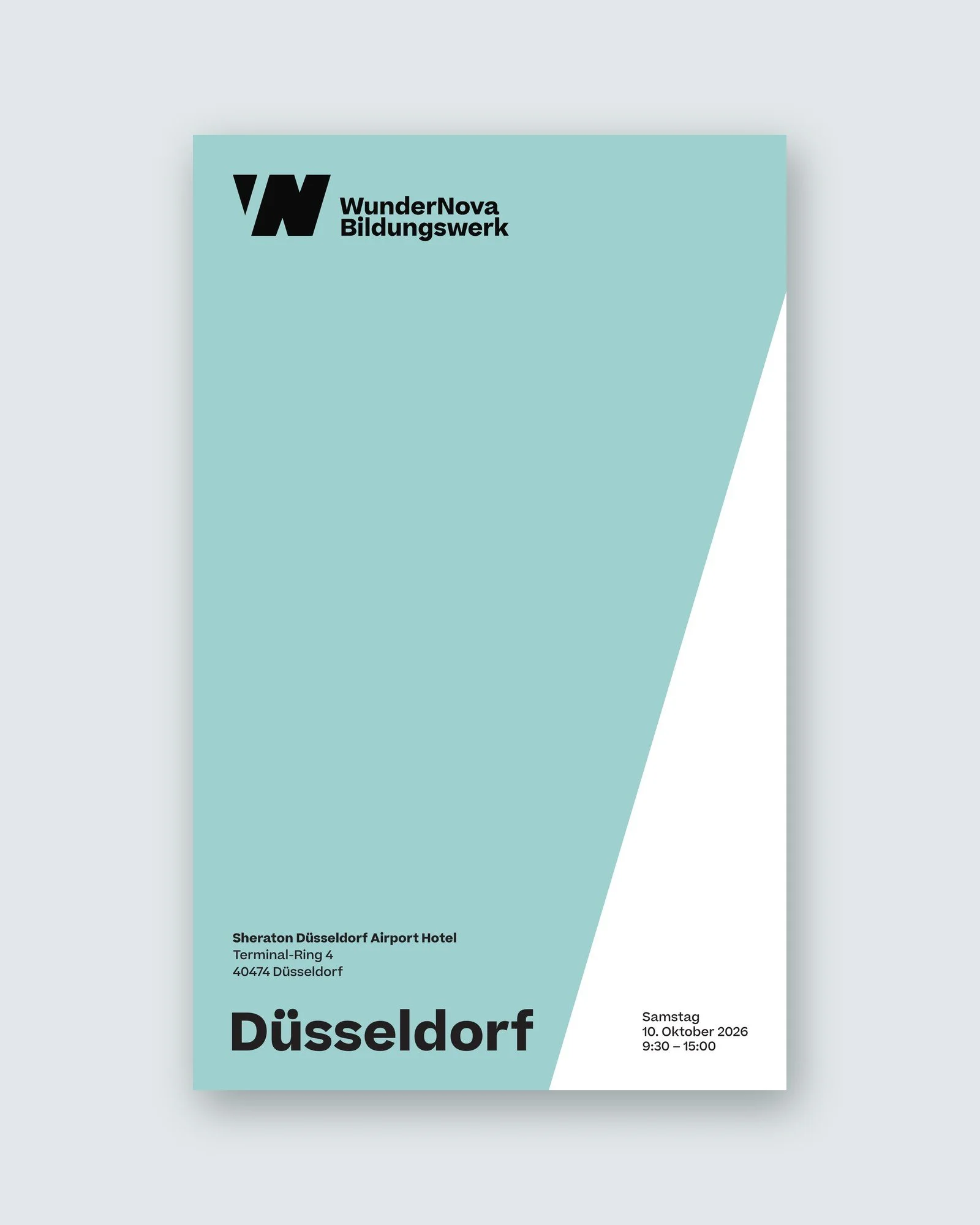 Titelseite des Programmhefts zum WunderNova Event in Düsseldorf am 10. Oktober 2026
