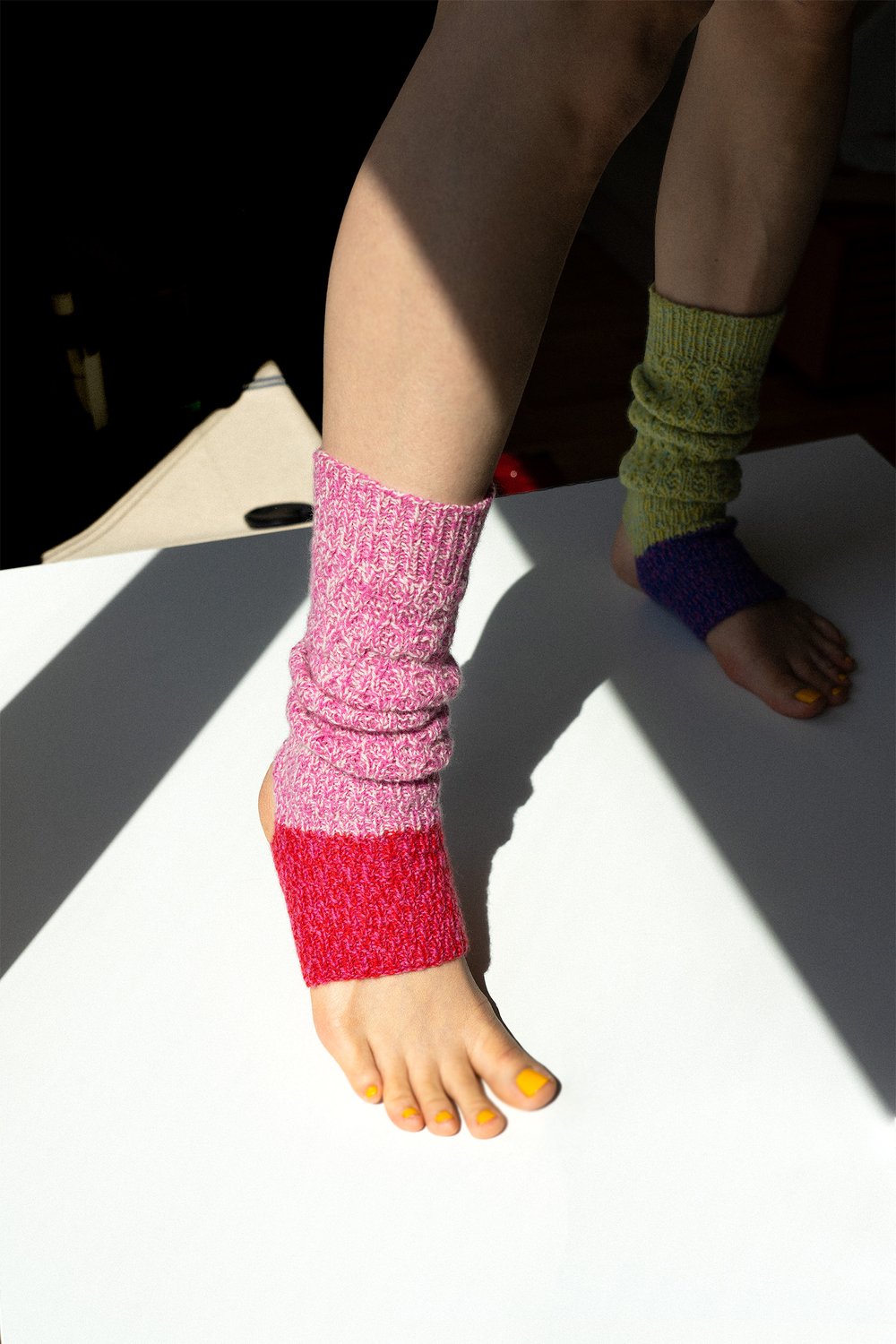 Paradox Yoga Socks pattern by 12 Little Things