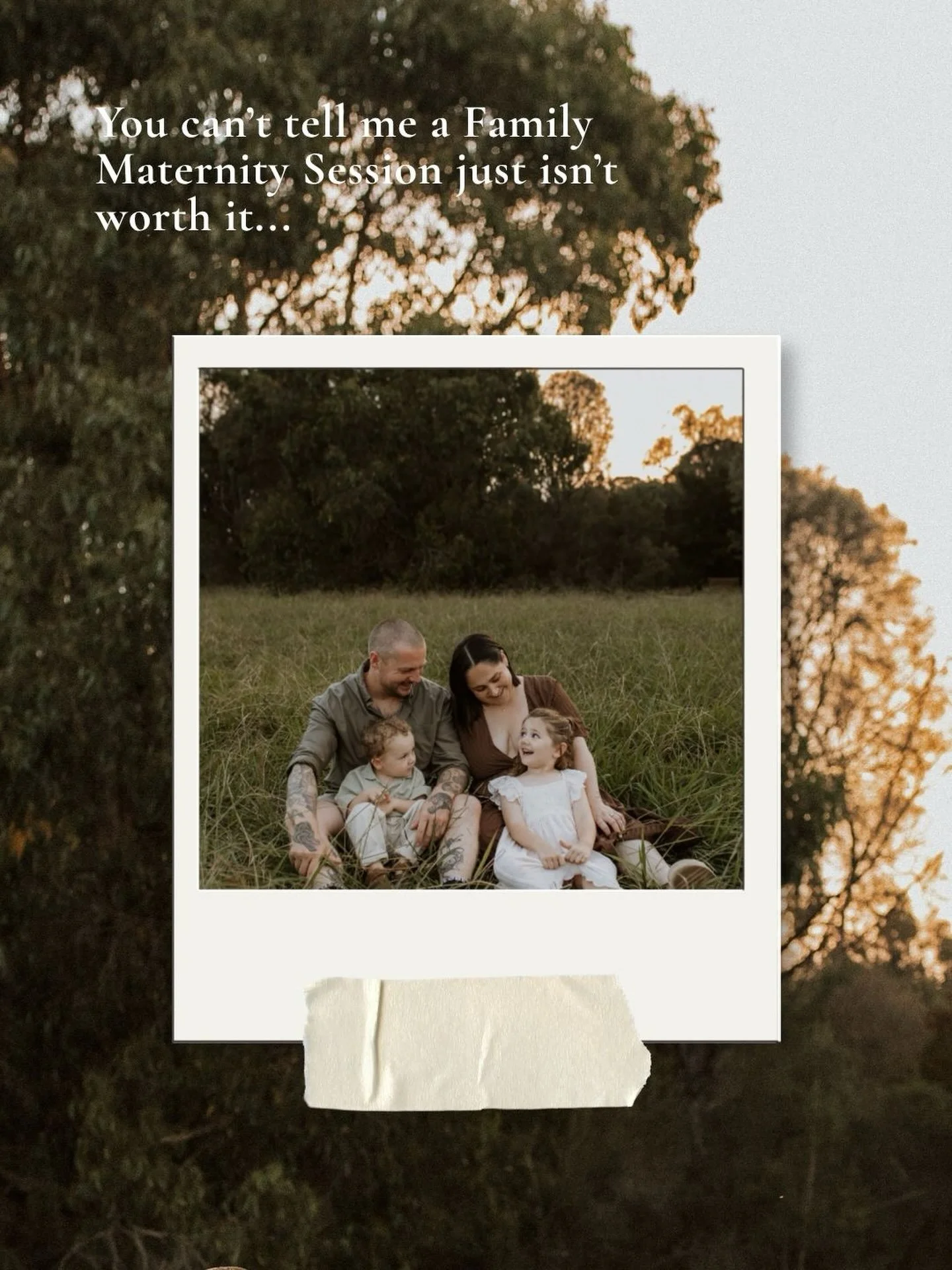 You can&rsquo;t tell me a Family Maternity Session just isn&rsquo;t worth it&hellip; 

Documenting your little family before you add your next puzzle piece is just as magic and still so meaningful.. 

You are still capturing you in all your beautiful