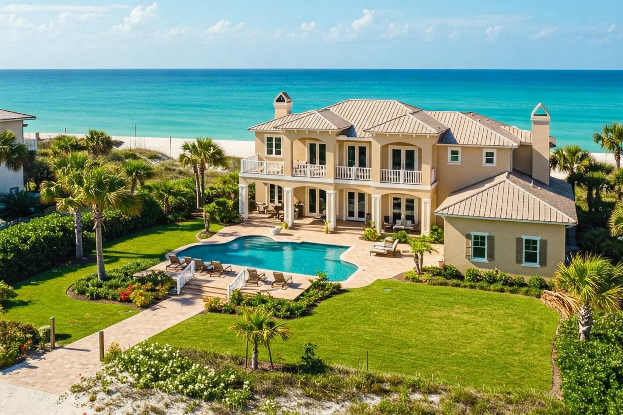 Ocean front property and home in South Florida