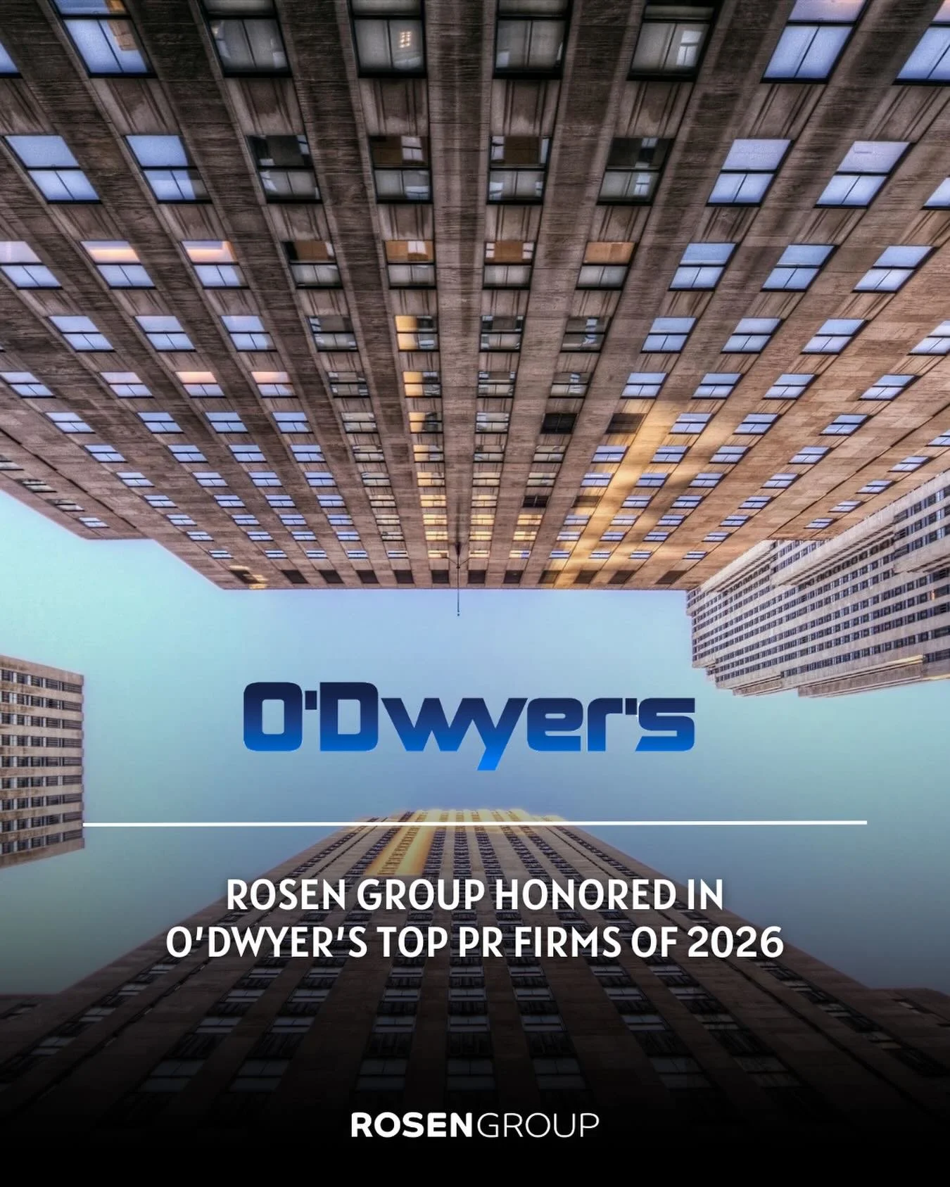 @RosenGroupPR is featured in this year&rsquo;s O&rsquo;Dwyer&rsquo;s Top PR Firms list, with Founder @LoriRosen reflecting on the past year&rsquo;s success in a piece spotlighting firms new to the rankings.

The 2026 list honors leading PR firms nati