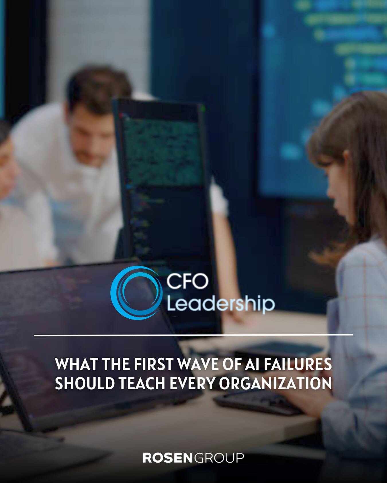 Organizations are currently living through &ldquo;the most expensive learning exercise in history&rdquo;: the boom of artificial intelligence.

In a new byline for #CFOLeadership, Ian Baer, Founder and CEO of #RGClient Sooth, reflects on what this mo