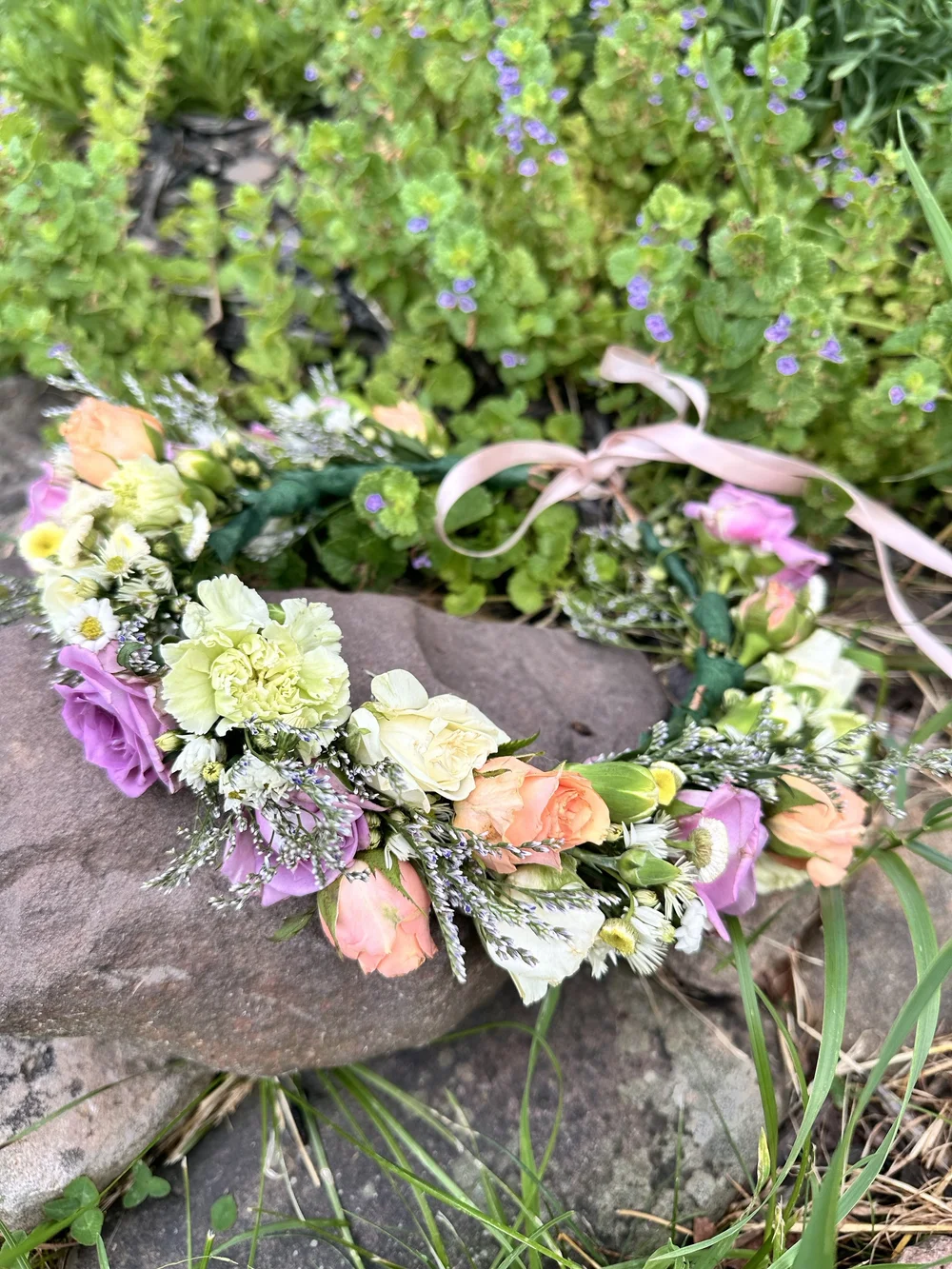 帽子 Meadow Flower crown Meadow Flower Hair Crown, Folk Wedding Flower Crown