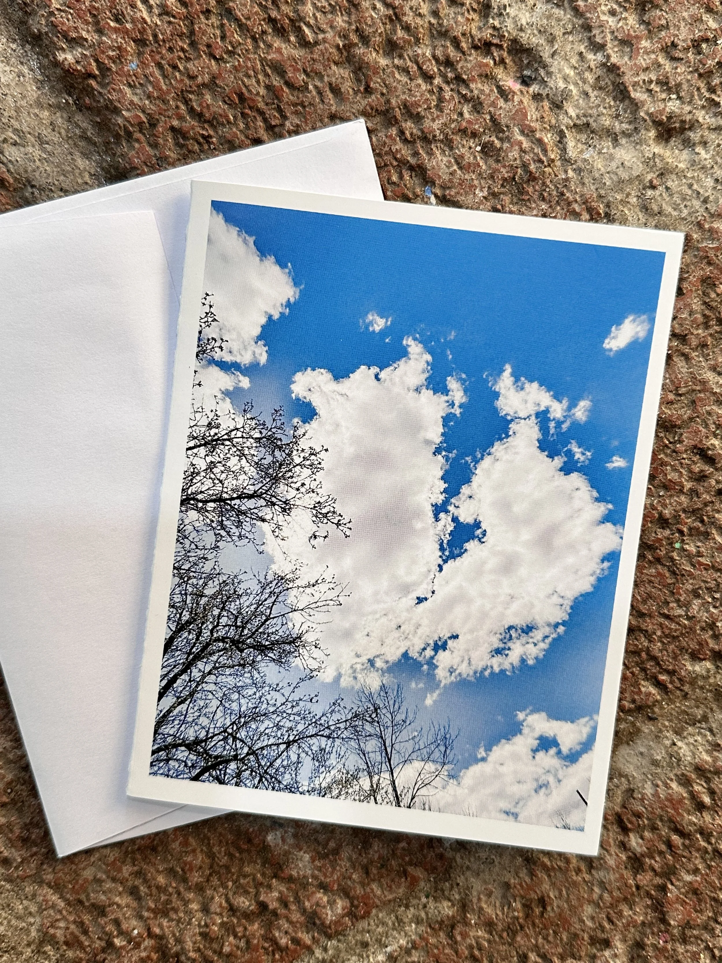 Heart in the Clouds Blank Notecard