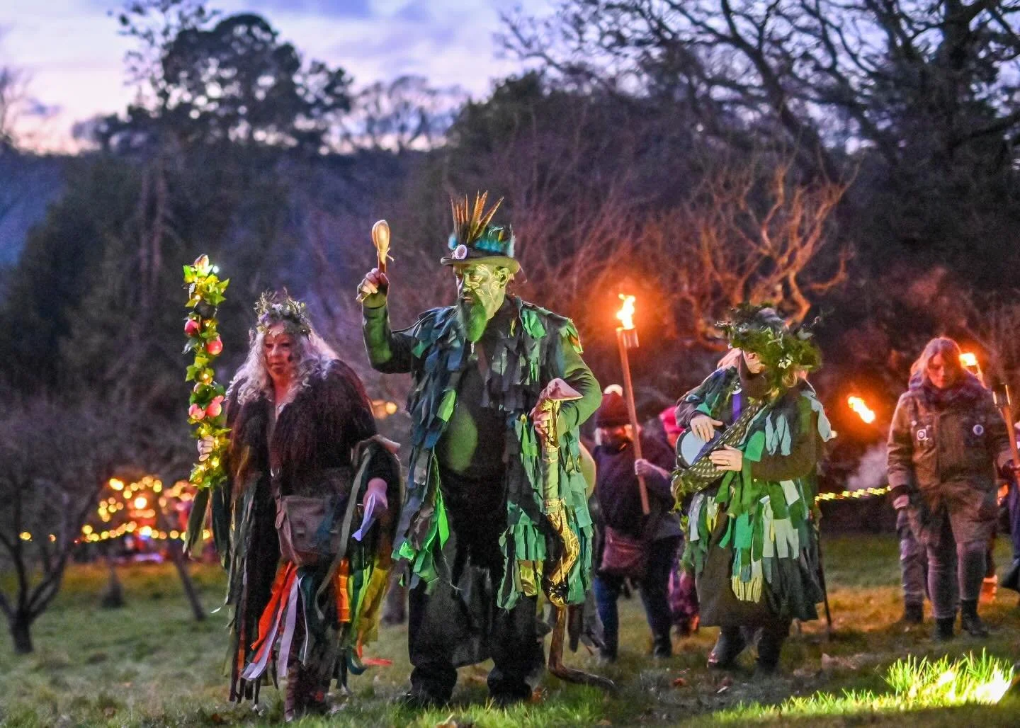 A TOAST TO THE TREES! Fire, folklore and traditional song roared through the forest this weekend. The first New Forest Wassail in over 170 years took place at New Forest Cider in Burley, Hants. 

Simon Wood, the event organiser, said, &ldquo;Wassaili