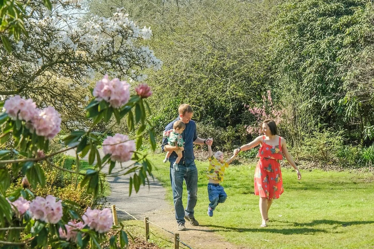 A family explores the spring colour around Hampshire&rsquo;s Furzey Gardens in the New Forest. Fantastic to work this family and enjoy the gardens together in the springtime sun. 

Shot for @minstead_trust @furzey_gardens and @solentnews