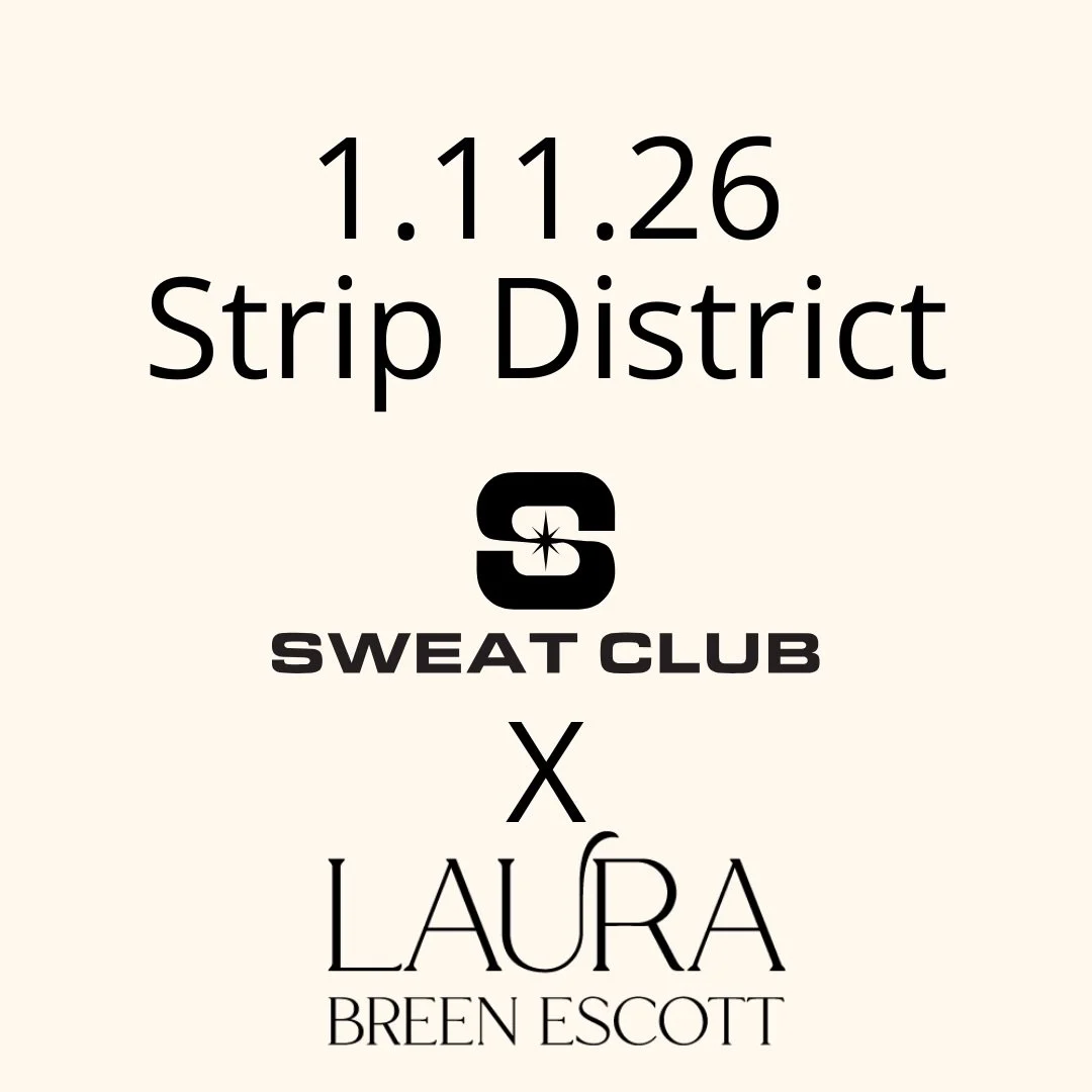 🖤 SAVE THE DATES 🖤 Two January experiences. One intentional start to the year.

1.11.26 | Strip District
SWEAT CLUB: Move What&rsquo;s Within
A music-driven METHOD class with Laura Breen Escott, 45-min infrared sauna sessions and community experien