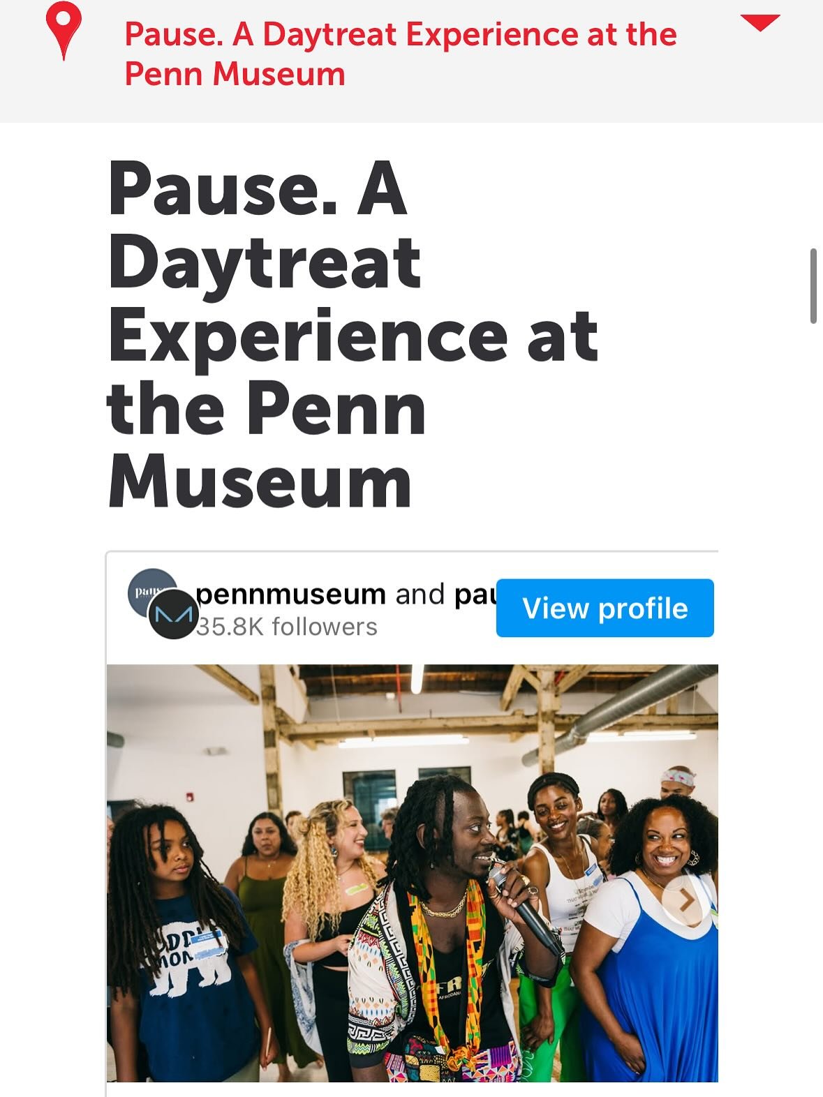 Weekend Plans?!

@visitphilly says it&rsquo;s time to take that Pause this Saturday.

Big love to all the folks in this city seeing the greater need for these intentional spaces for folks to simply be human with community and amplifying through their
