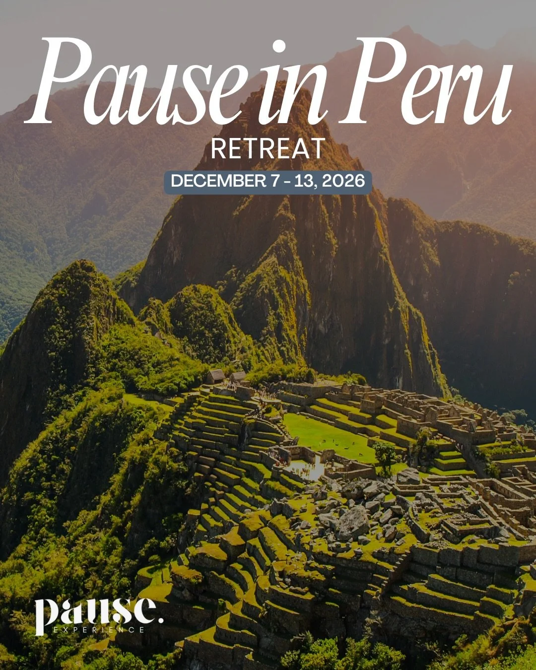 ⛰️Pause in Peru Retreat 🇵🇪⛰️

Are you ready for the trip of a lifetime? Are you ready for the opportunity to connect to yourself and nature in ways that feel impossible in daily life? Are you ready to recenter with yourself and find your natural rh