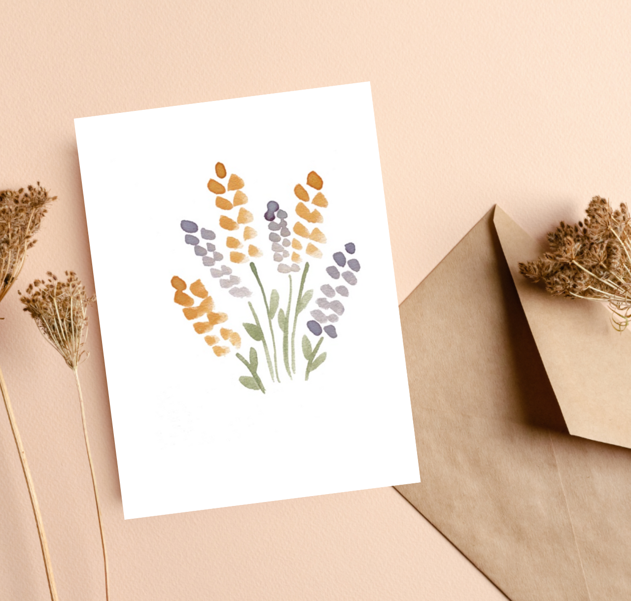 Carte Joie lupins