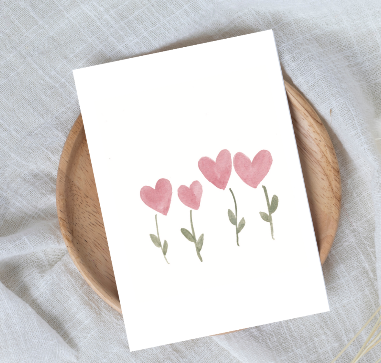 Carte Fleur-coeur