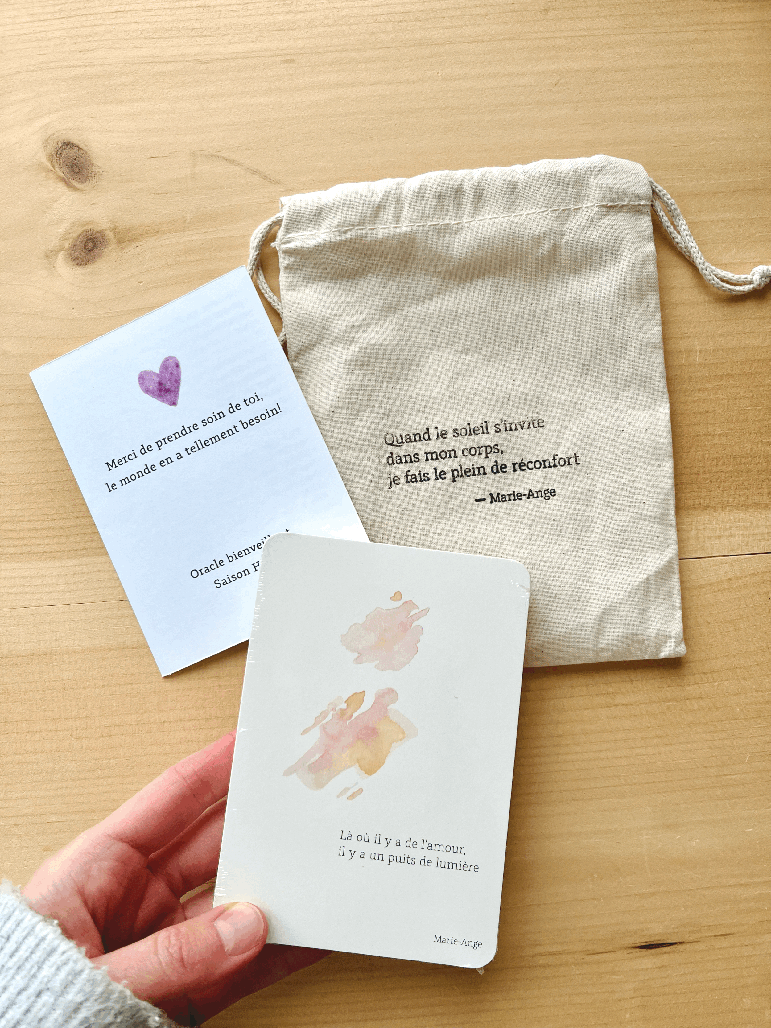 Oracle HIVER - Cartes intuitives et bienveillantes imprimé au Québec