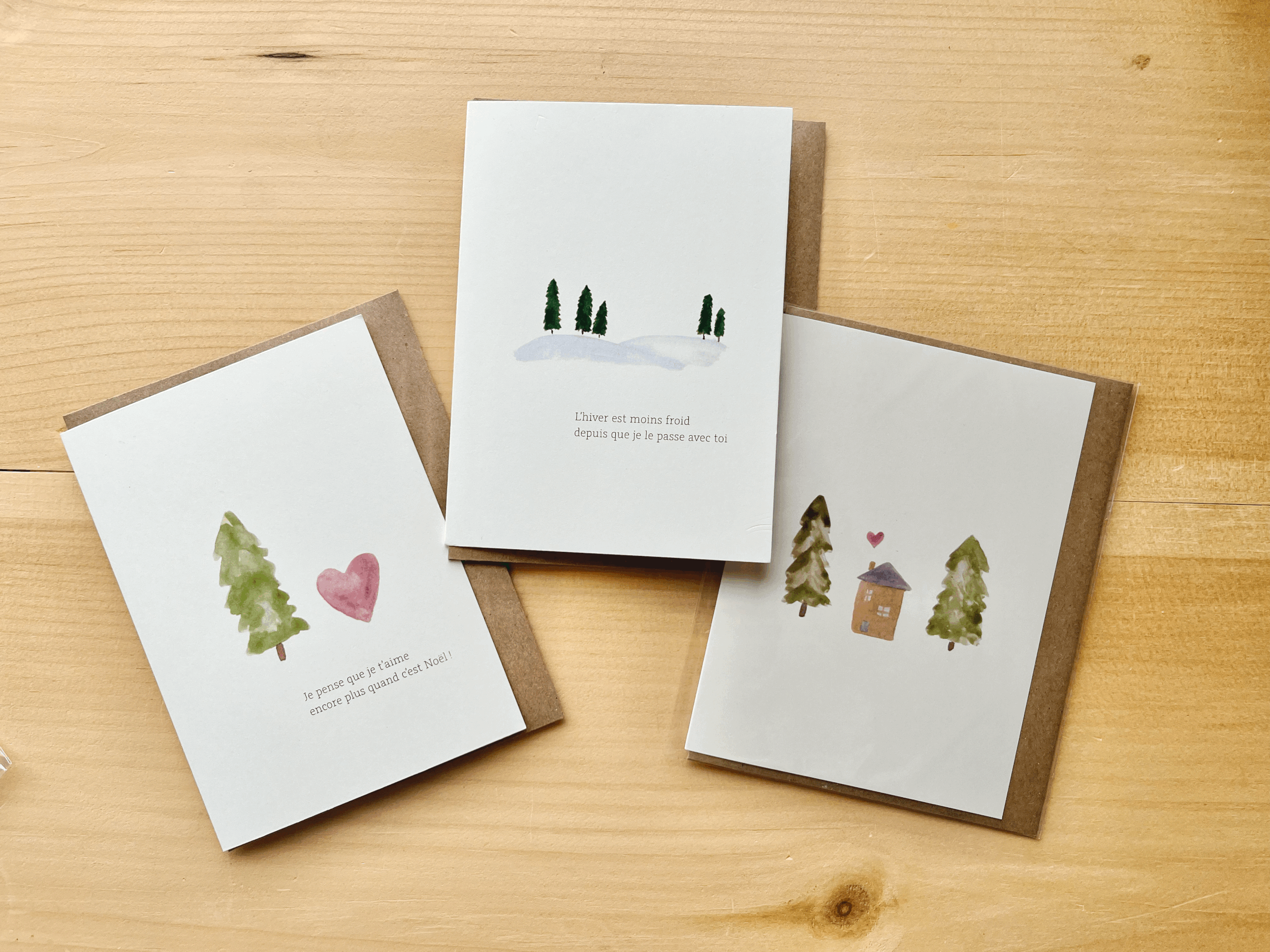 Trio cartes Noël