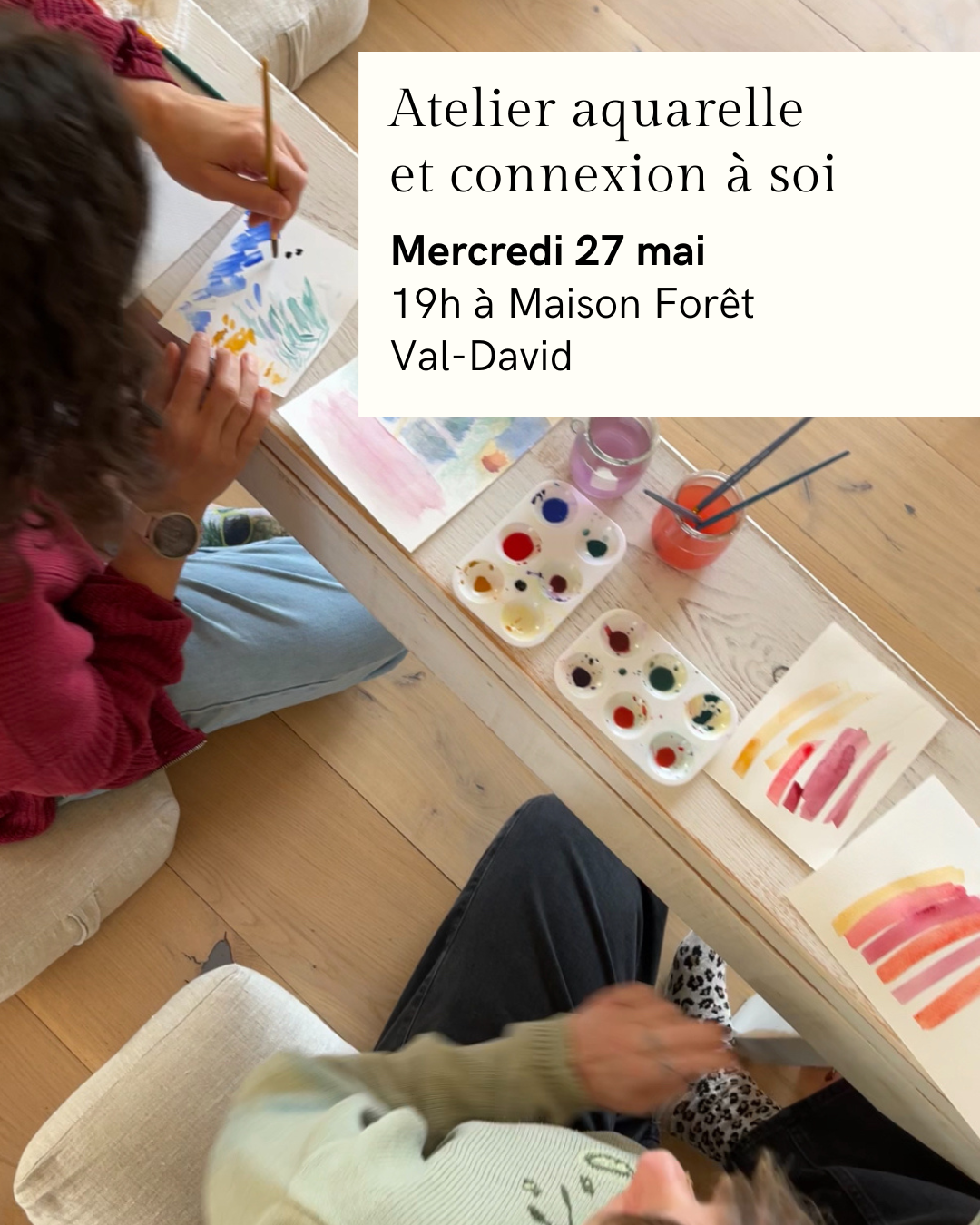 Atelier aquarelle et détente - Val-David -  27 mai 2026