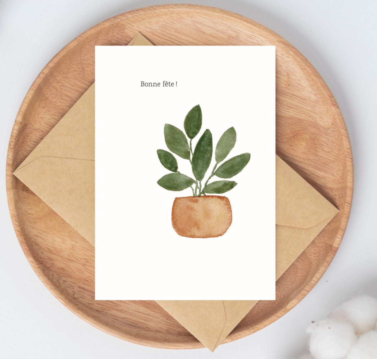 Carte Bonne fête plante
