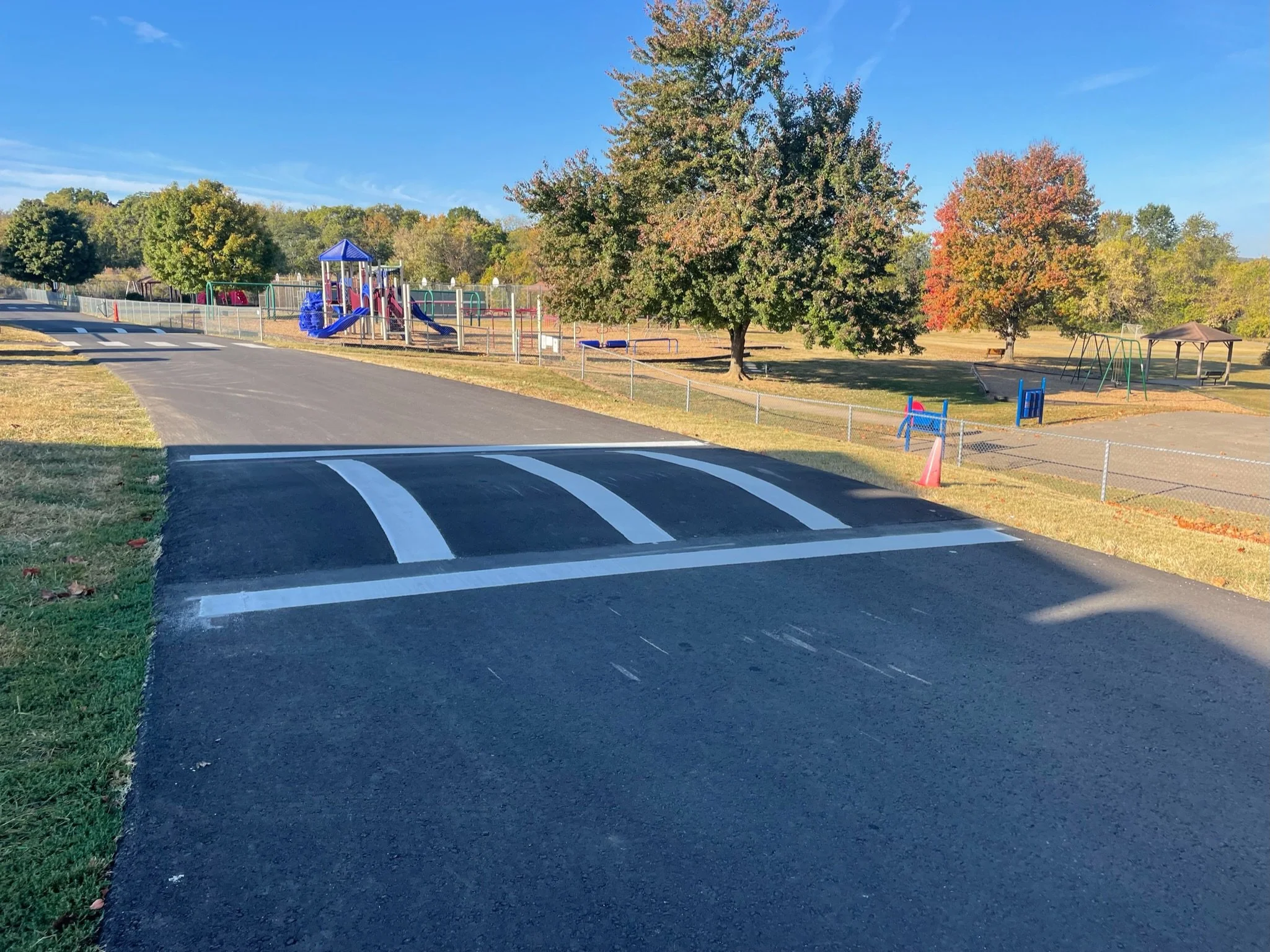 Speed Bumps installed by Sessions Paving Company