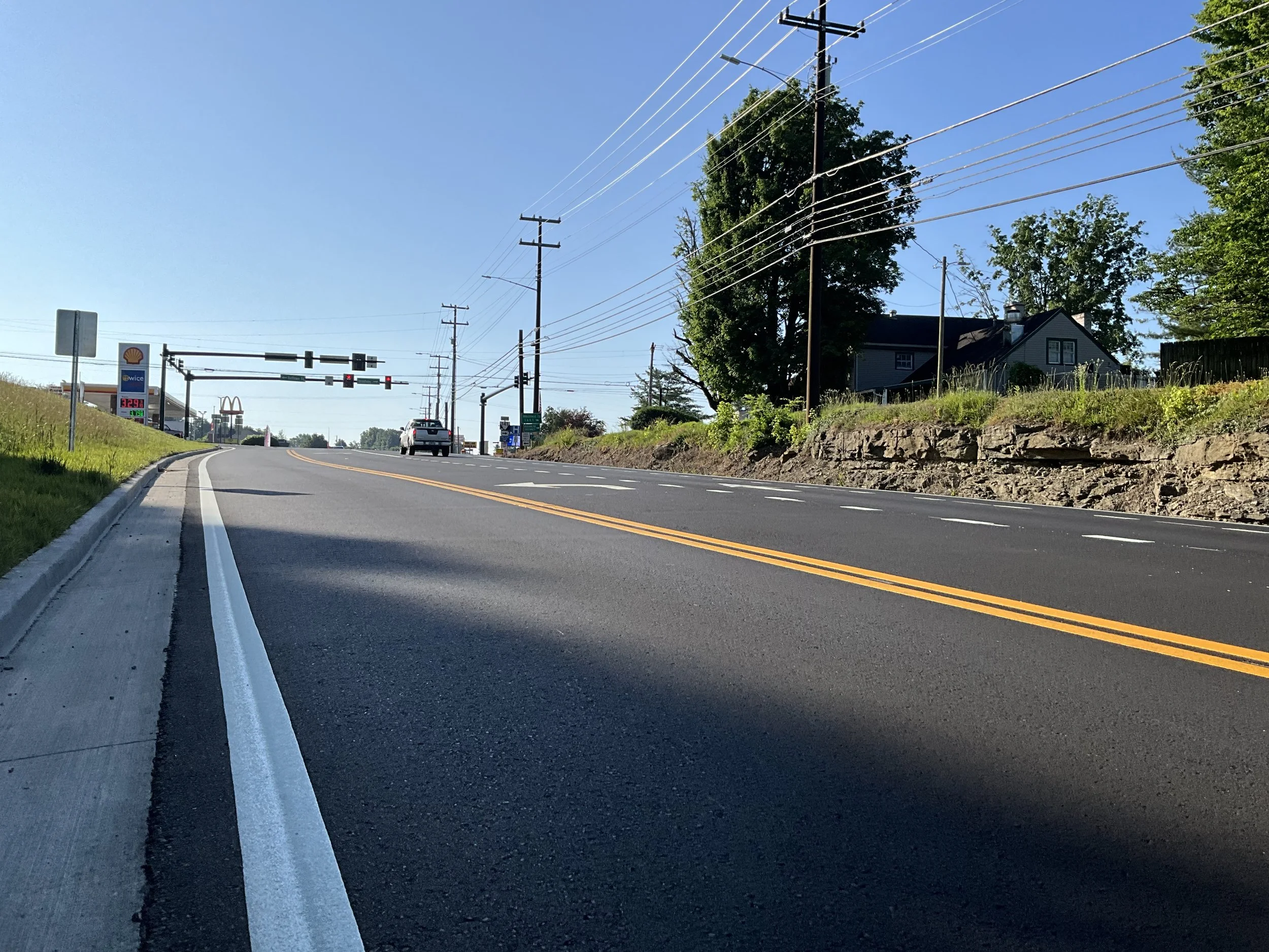 Roadway with Asphalt